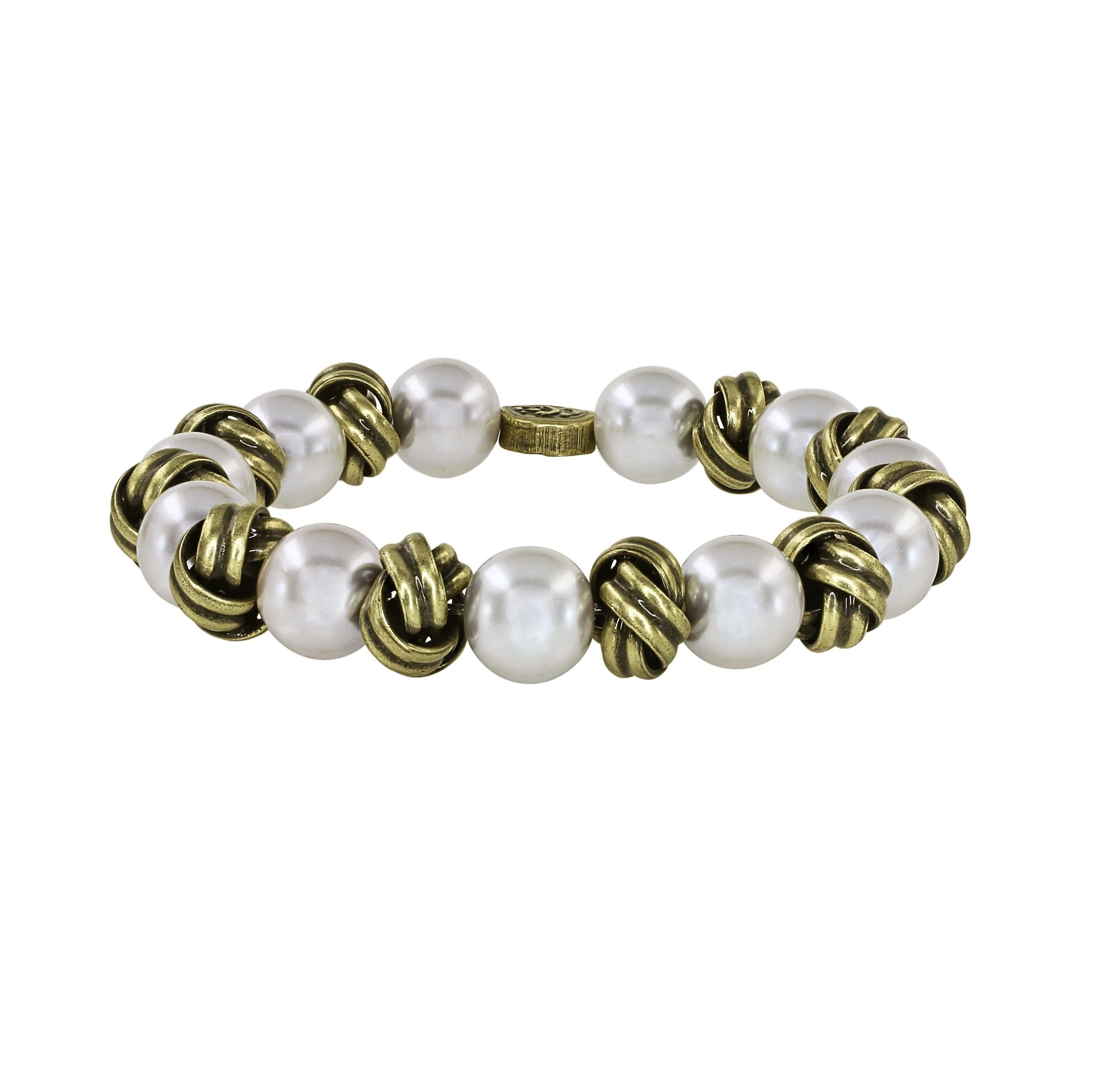 Bild für Armband elastisch La Comtesse II Weiß  