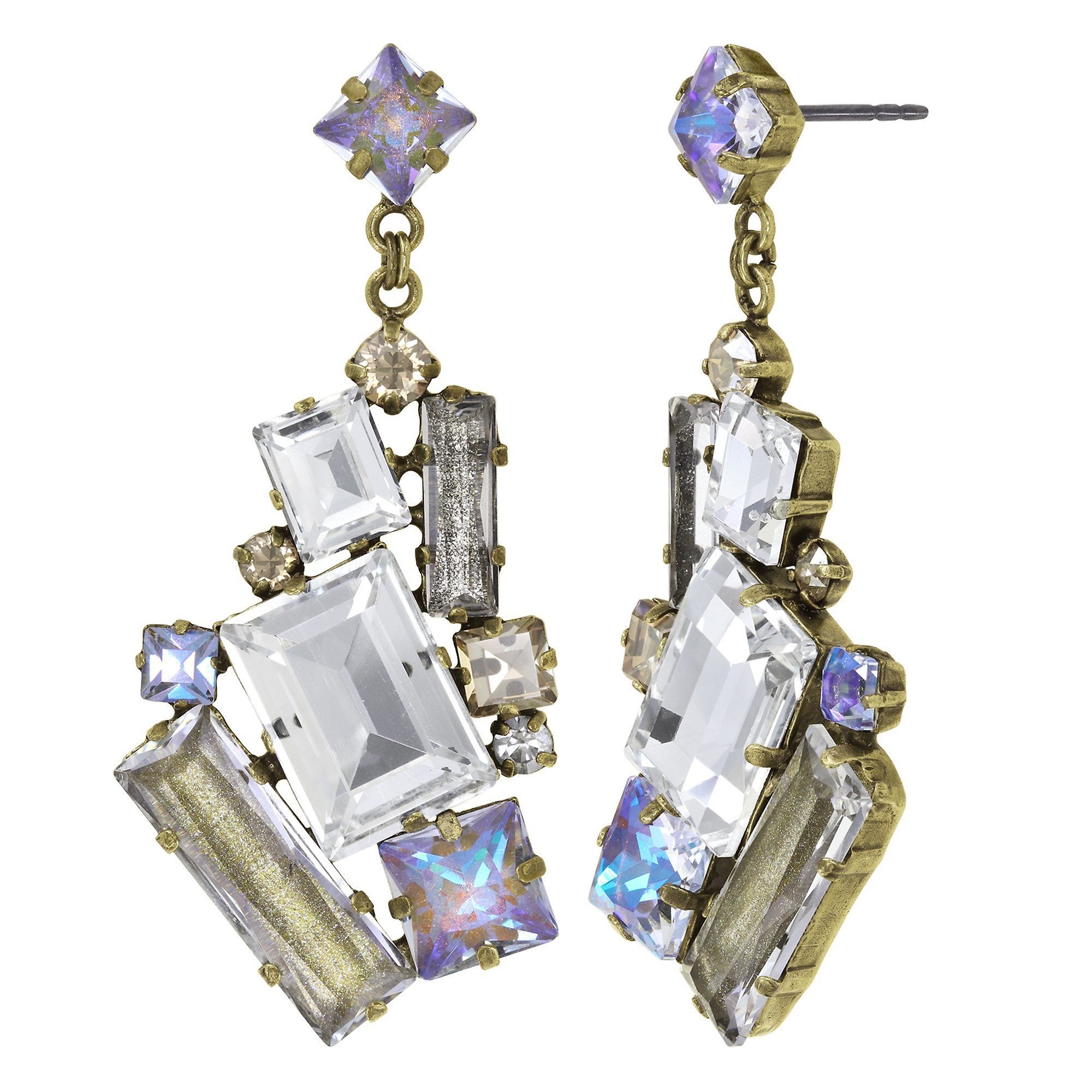 image for Earring Stud Dangling Straight to Las Vegas White  