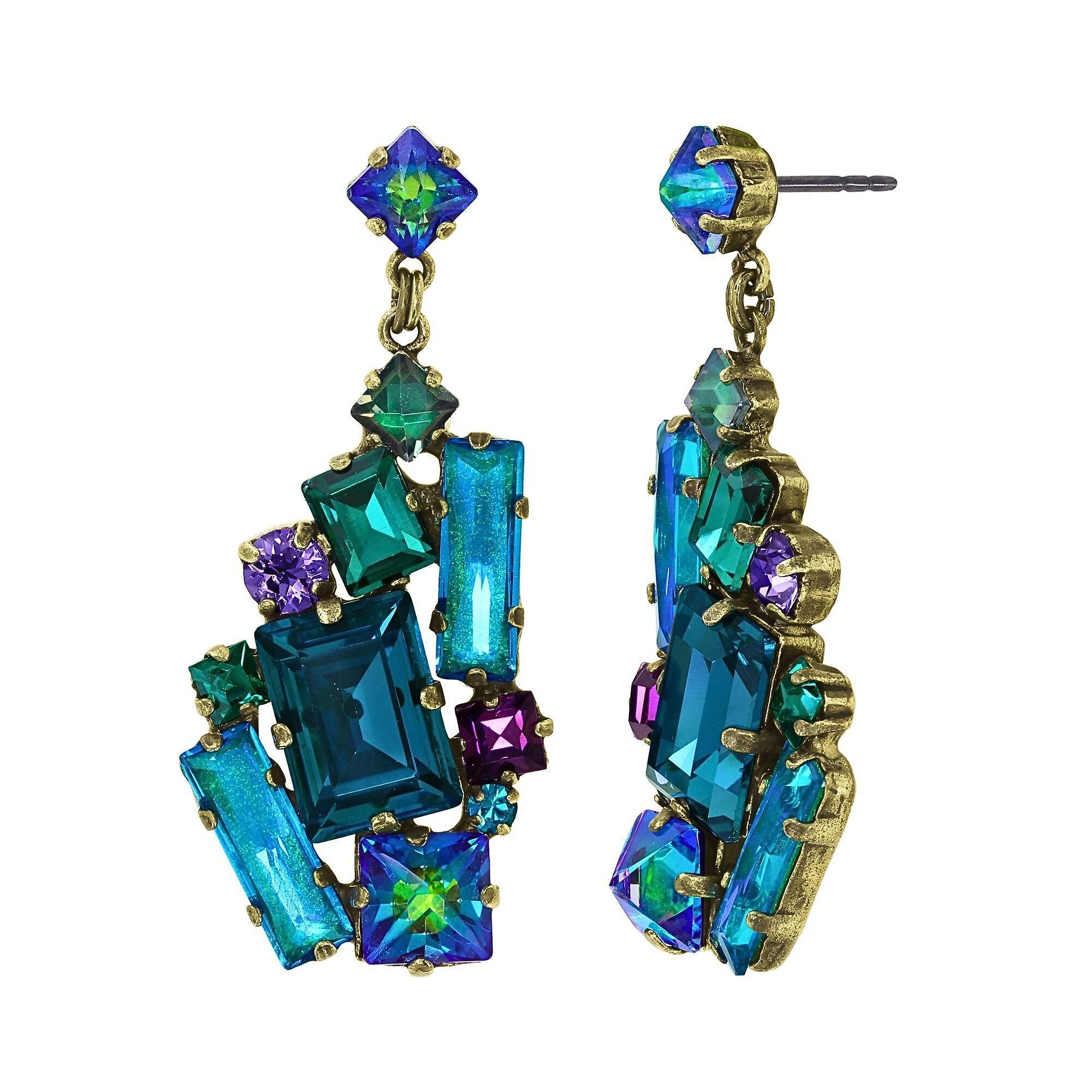 image for Earring Stud Dangling Straight to Las Vegas Green  