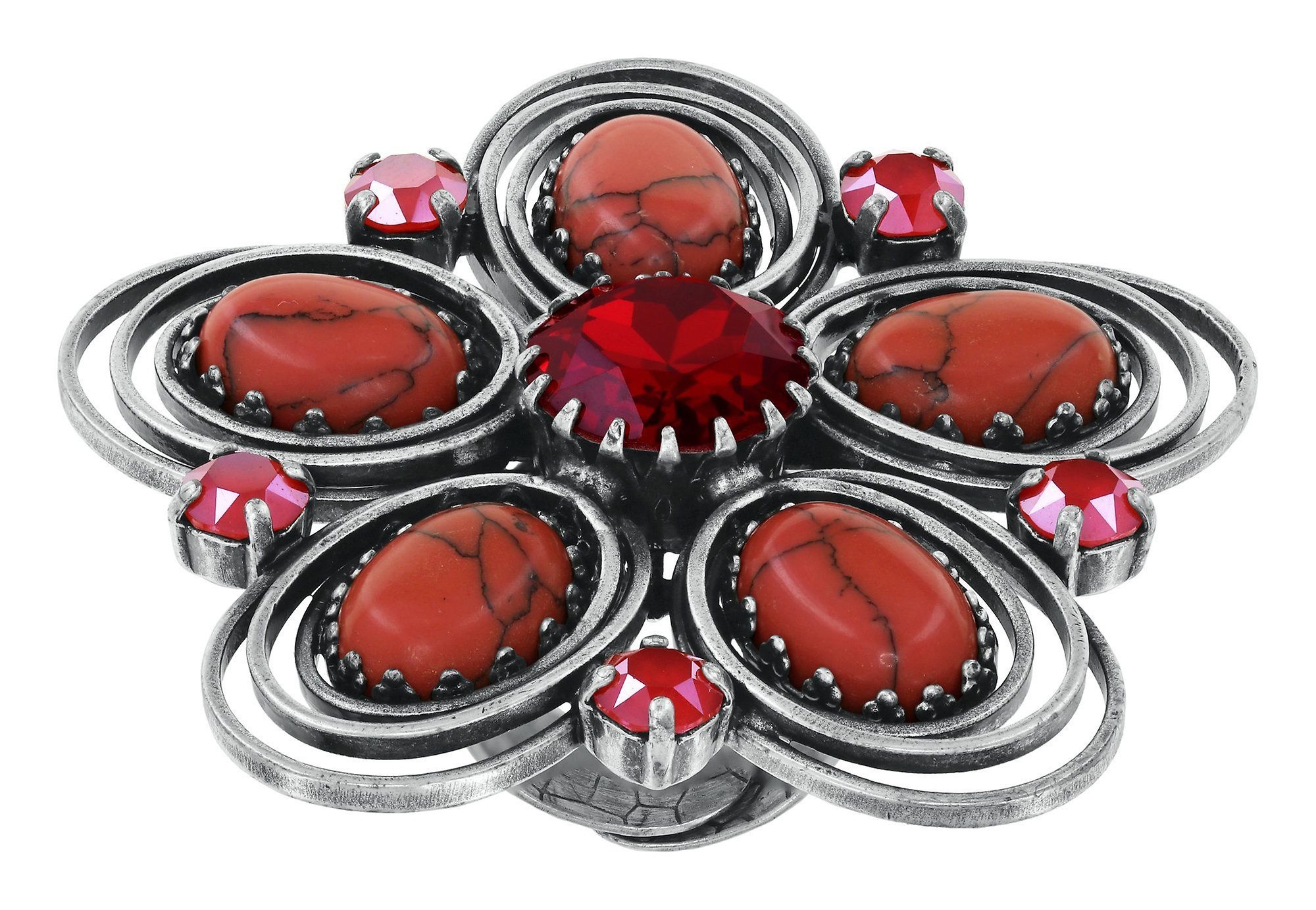 image for Ring Boho Twist Red / Orange  size XL