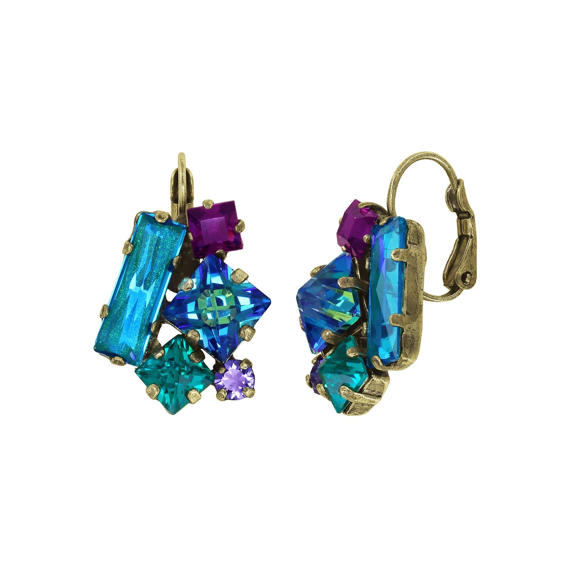 image for Earring Eurowire Straight to Las Vegas Green  