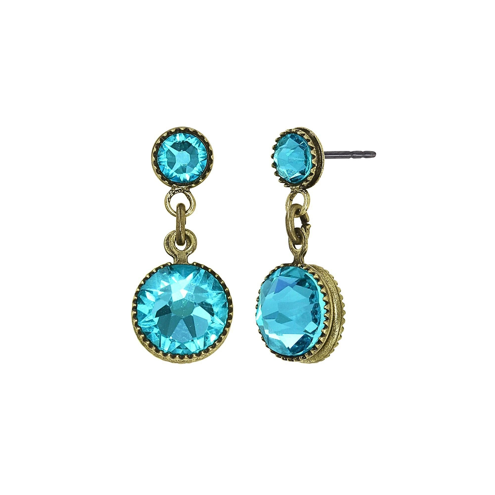 image pour Clou d'oreille pendant Waterfalls Bleu / Vert  