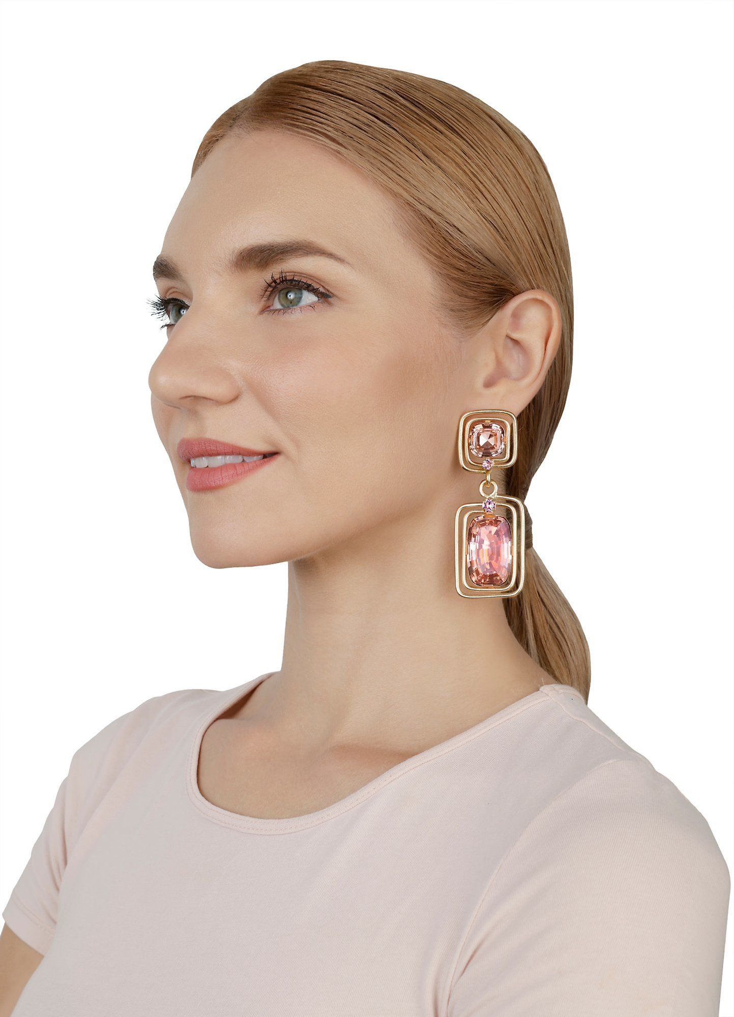 image pour Clou d'oreille pendant To The Max Rose  size L