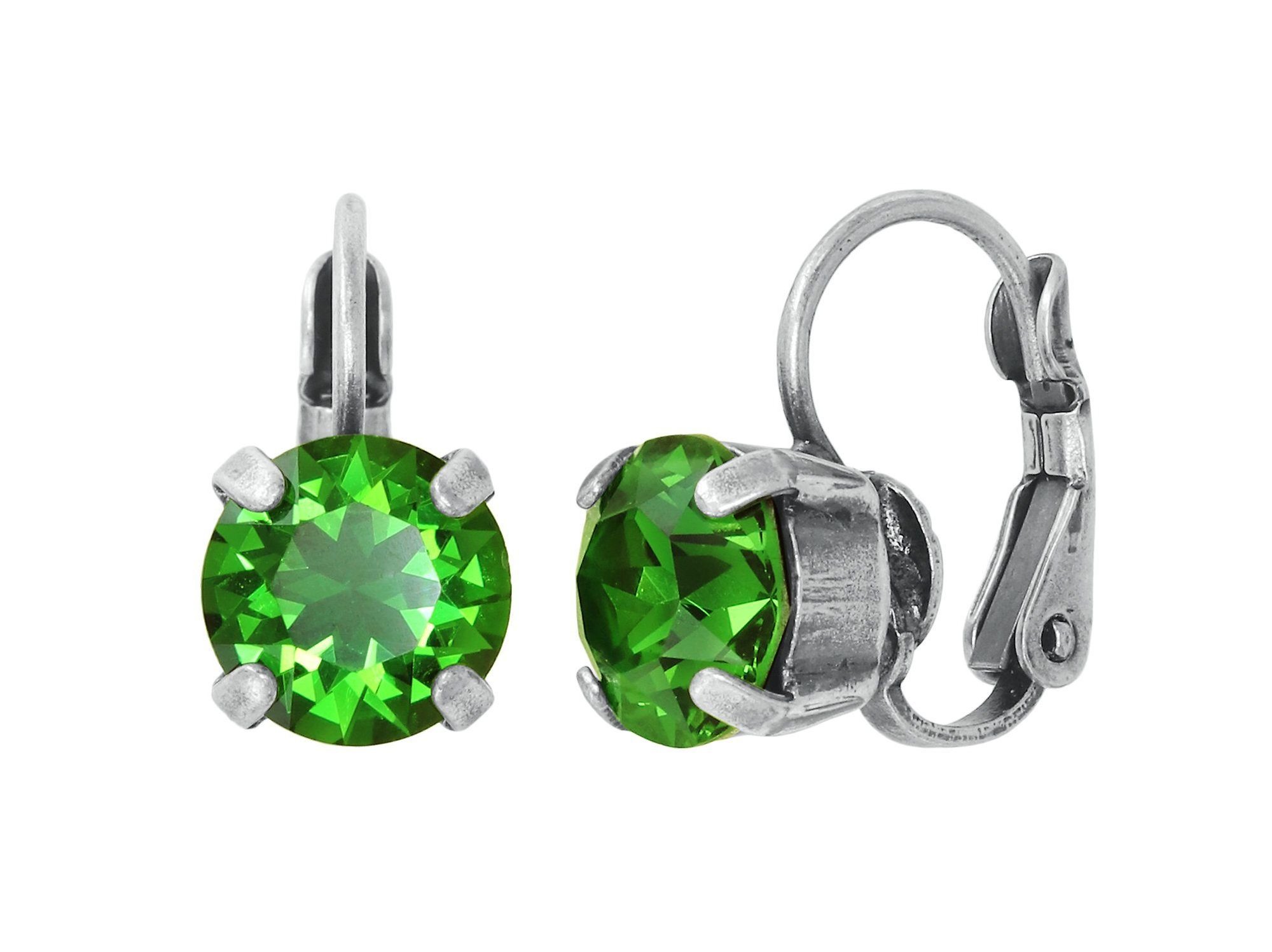 image pour Boucles d'oreilles Eurowire Black Jack Vert fern green SS 39