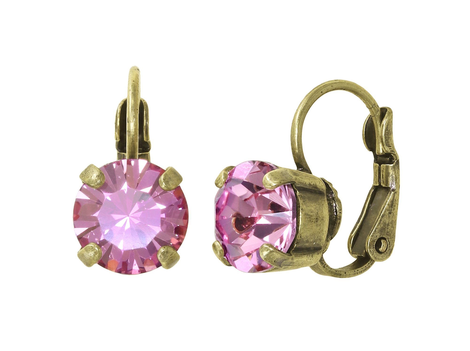 image for Earring eurowire Black Jack Pink light rose SS 39
