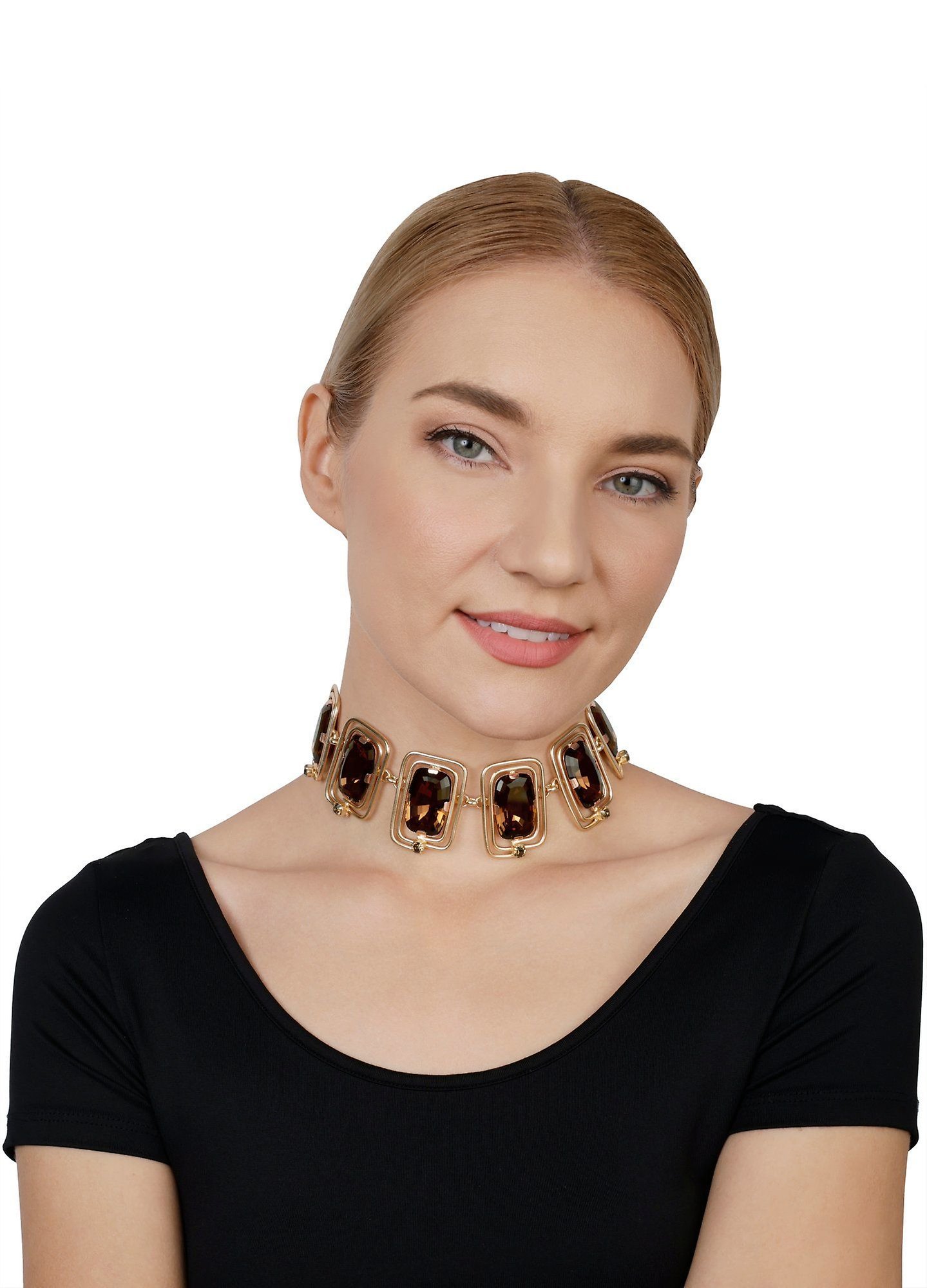 Bild für Choker Collier To The Max Braun  Größe L