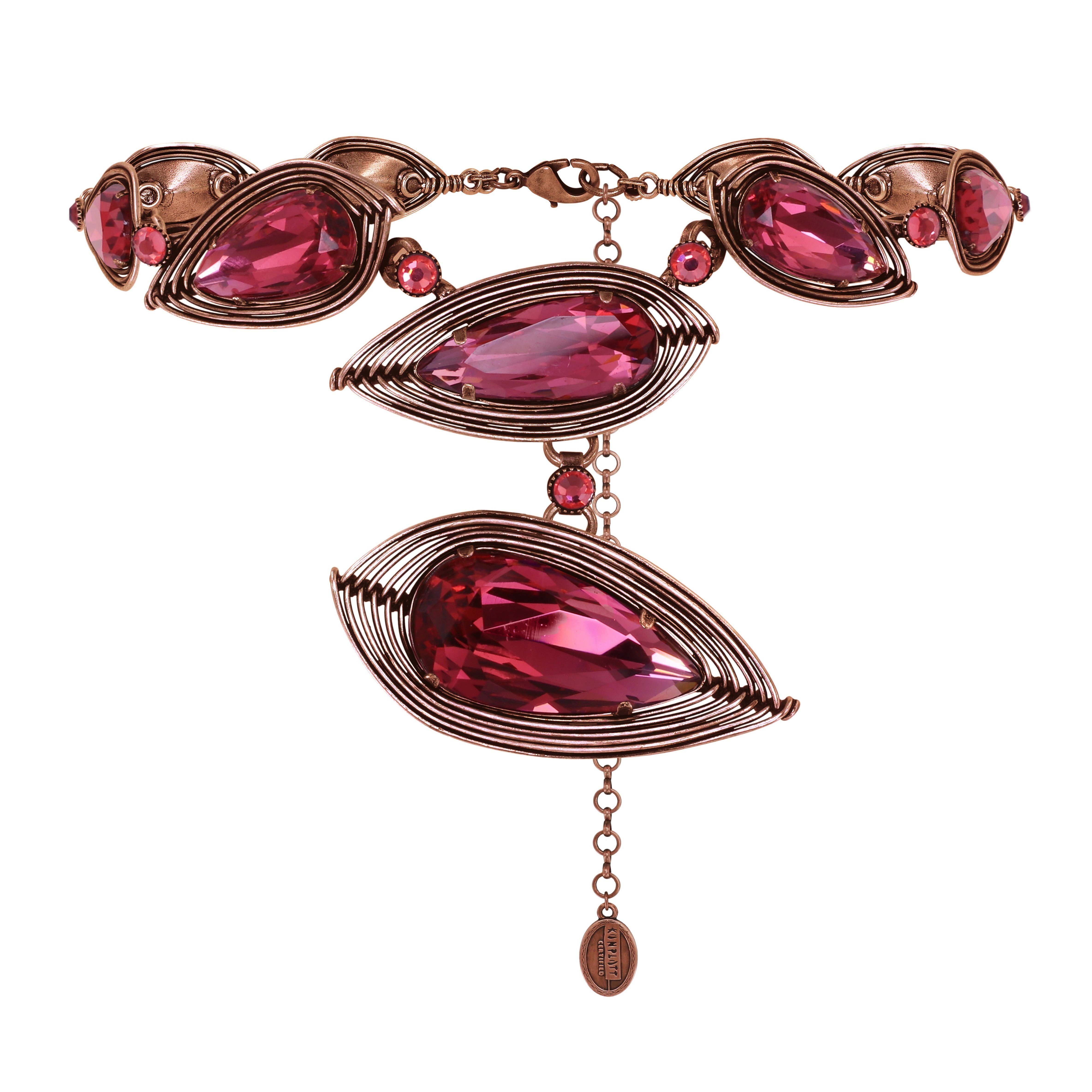 Bild für Choker Collier Amazonia Korallenfarbig  