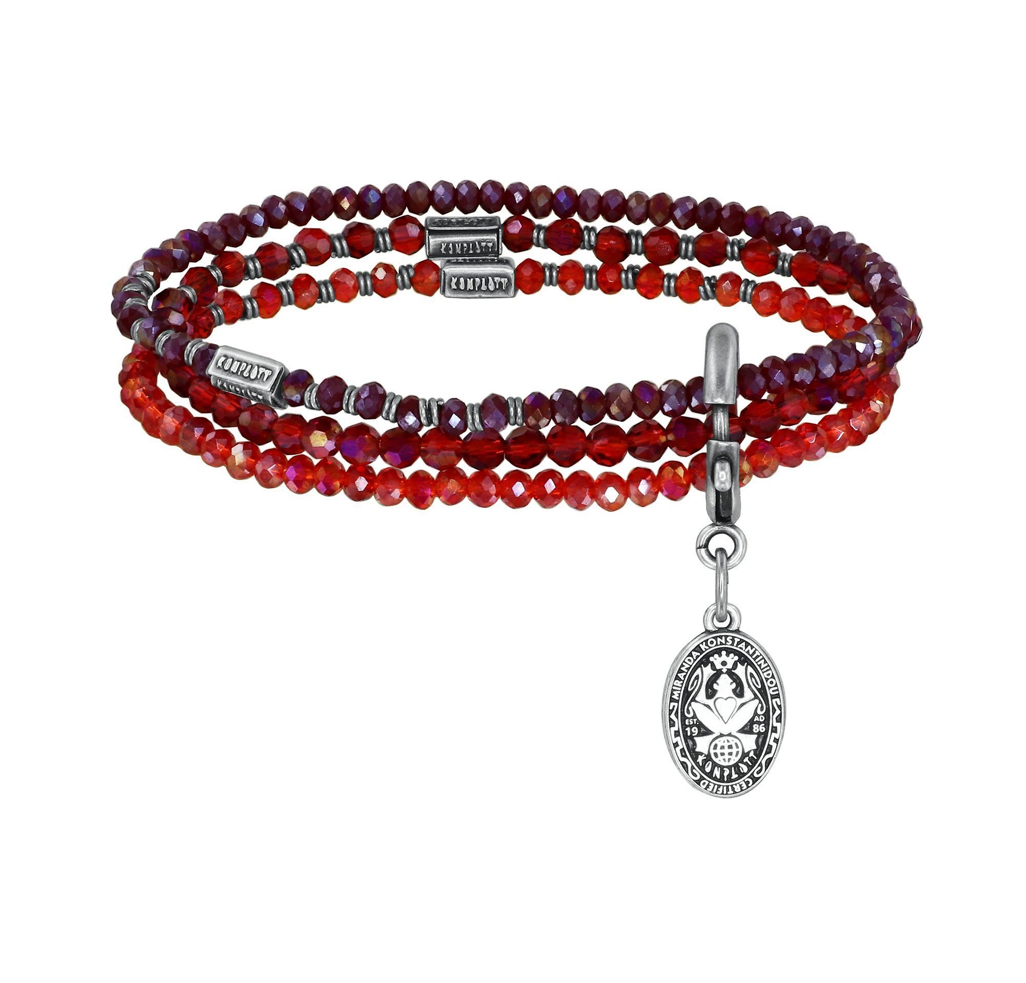 Bild für Armband elastisch Petit Glamour d´Afrique Rot  