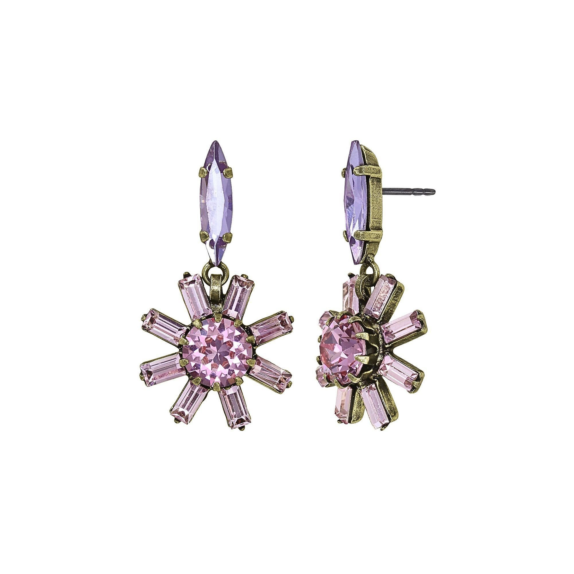 image for Earring Stud Dangling Artdecode Pink  