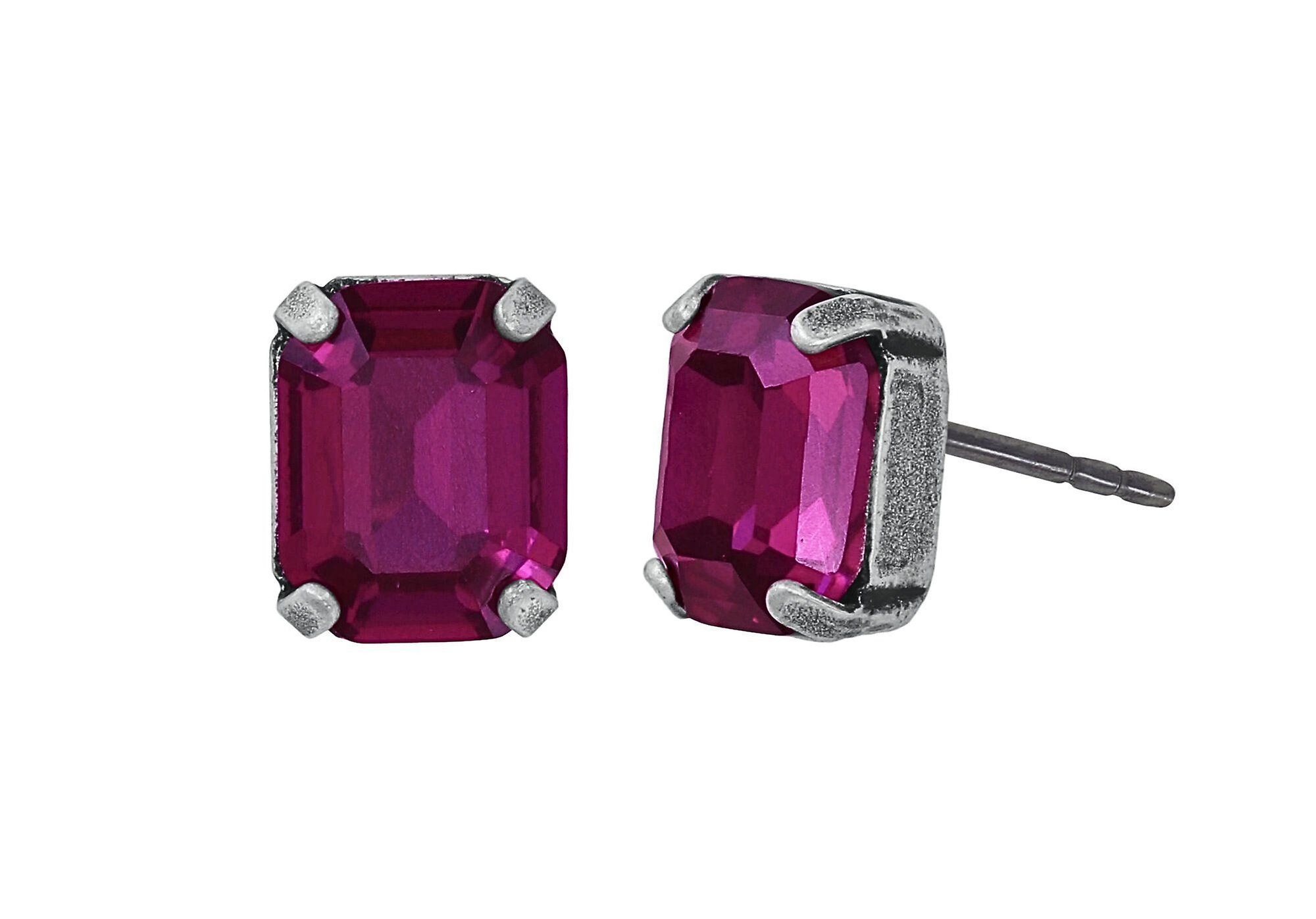 image for Earring Stud Artdecode Dark Rose  
