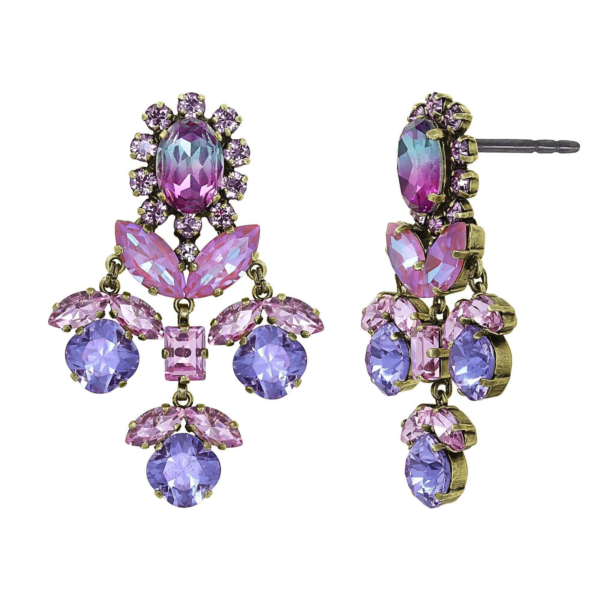 image for Earring Stud Dangling Artdecode Pink  