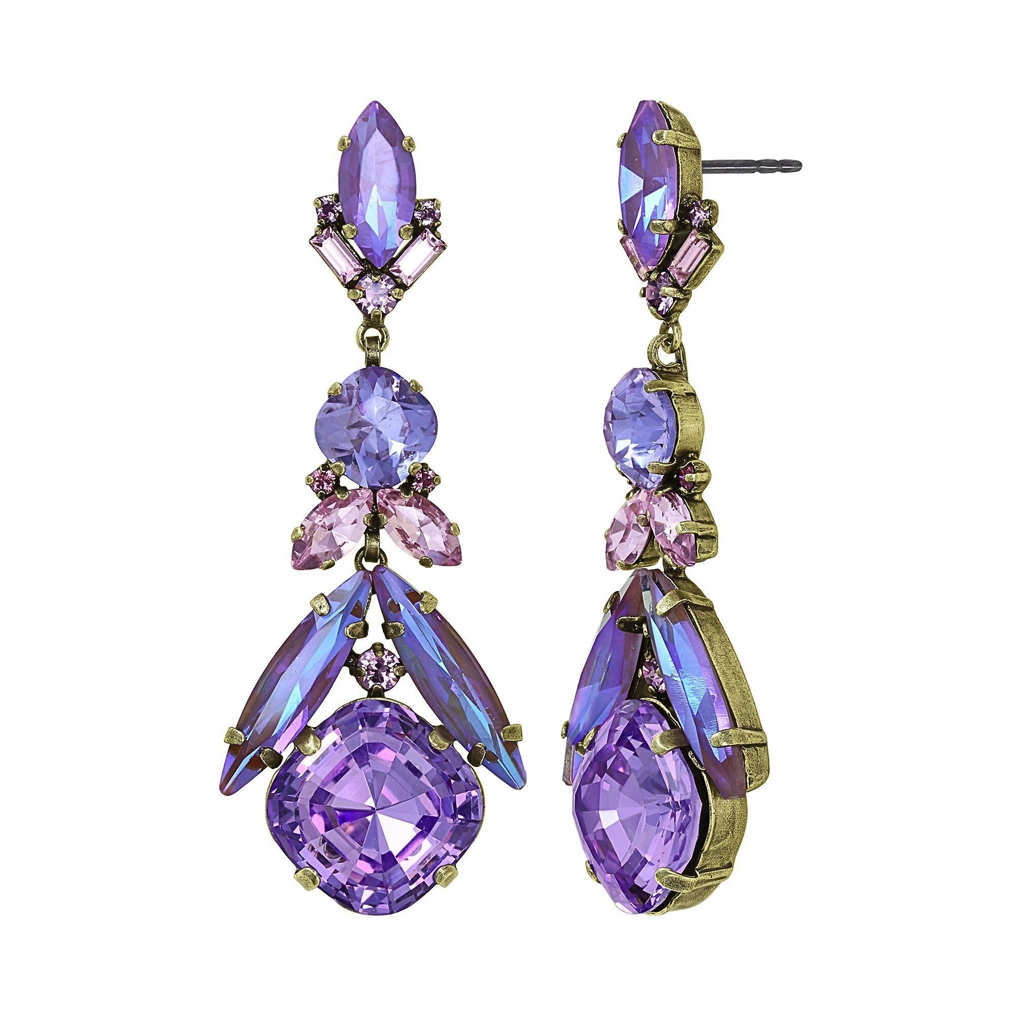 image for Earring Stud Dangling Artdecode Pink  