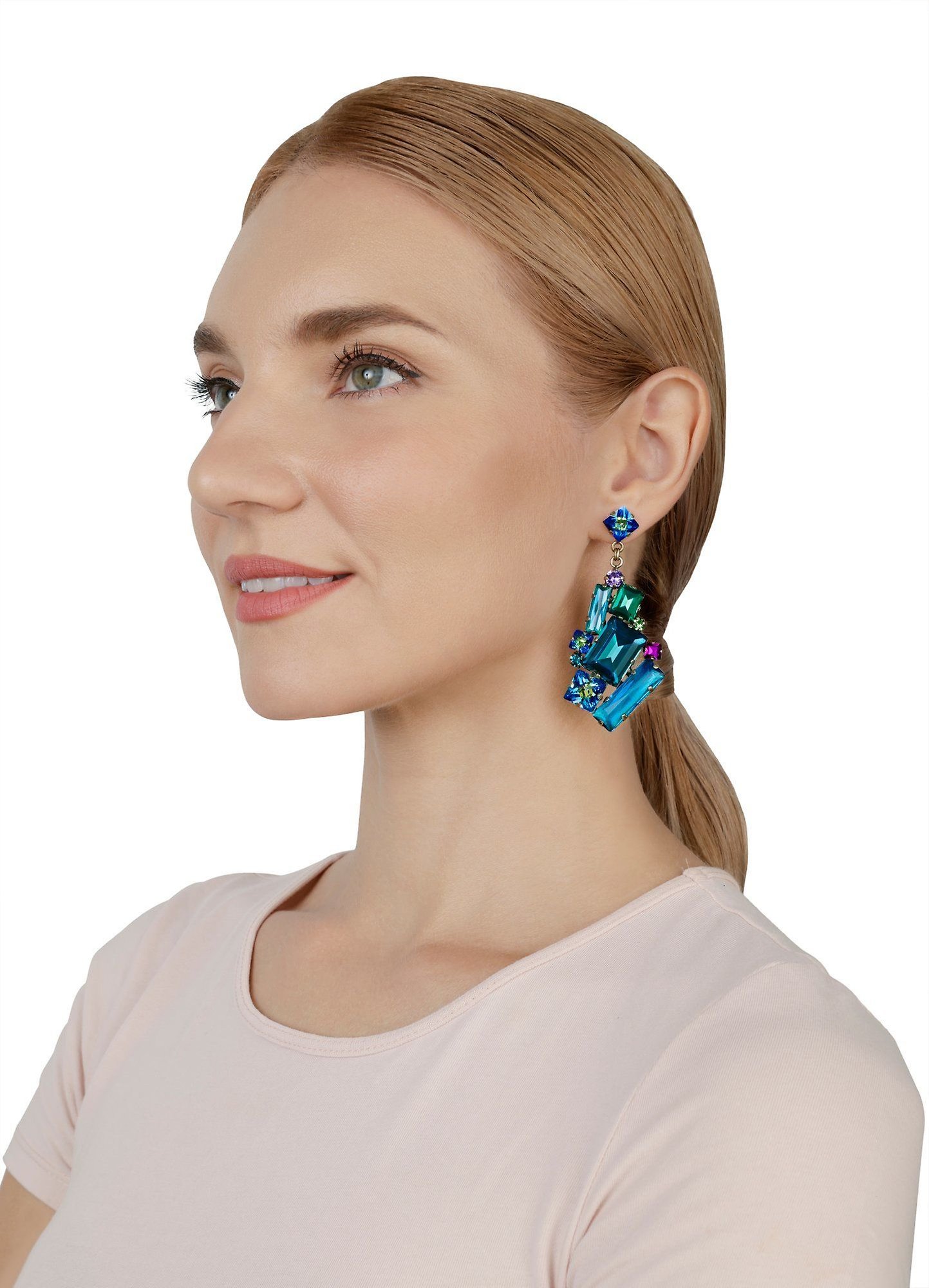 image for Earring Stud Dangling Straight to Las Vegas Green  