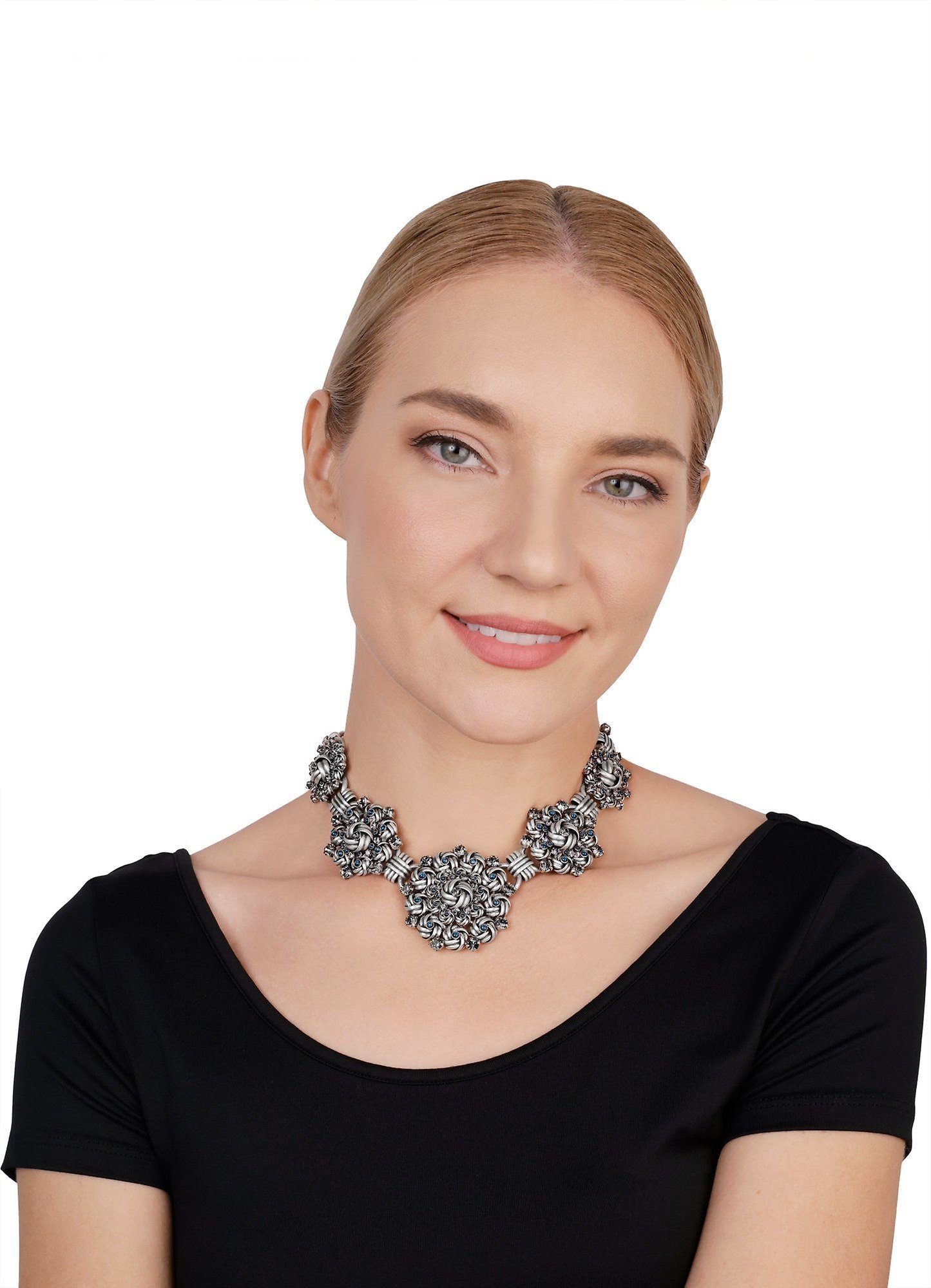 image for Necklace Collier La Comtesse II Black  