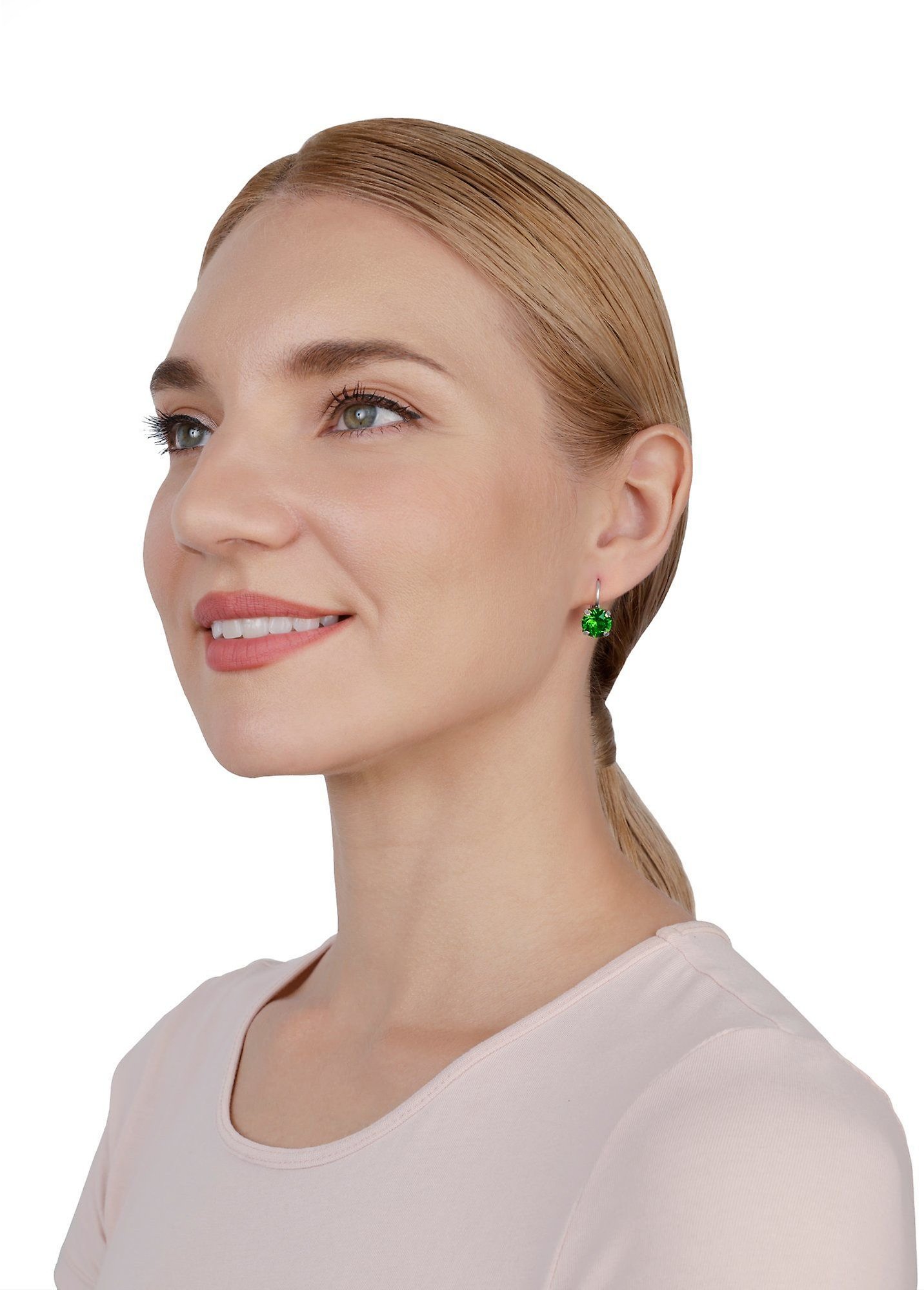 image pour Boucles d'oreilles Eurowire Black Jack Vert fern green SS 39