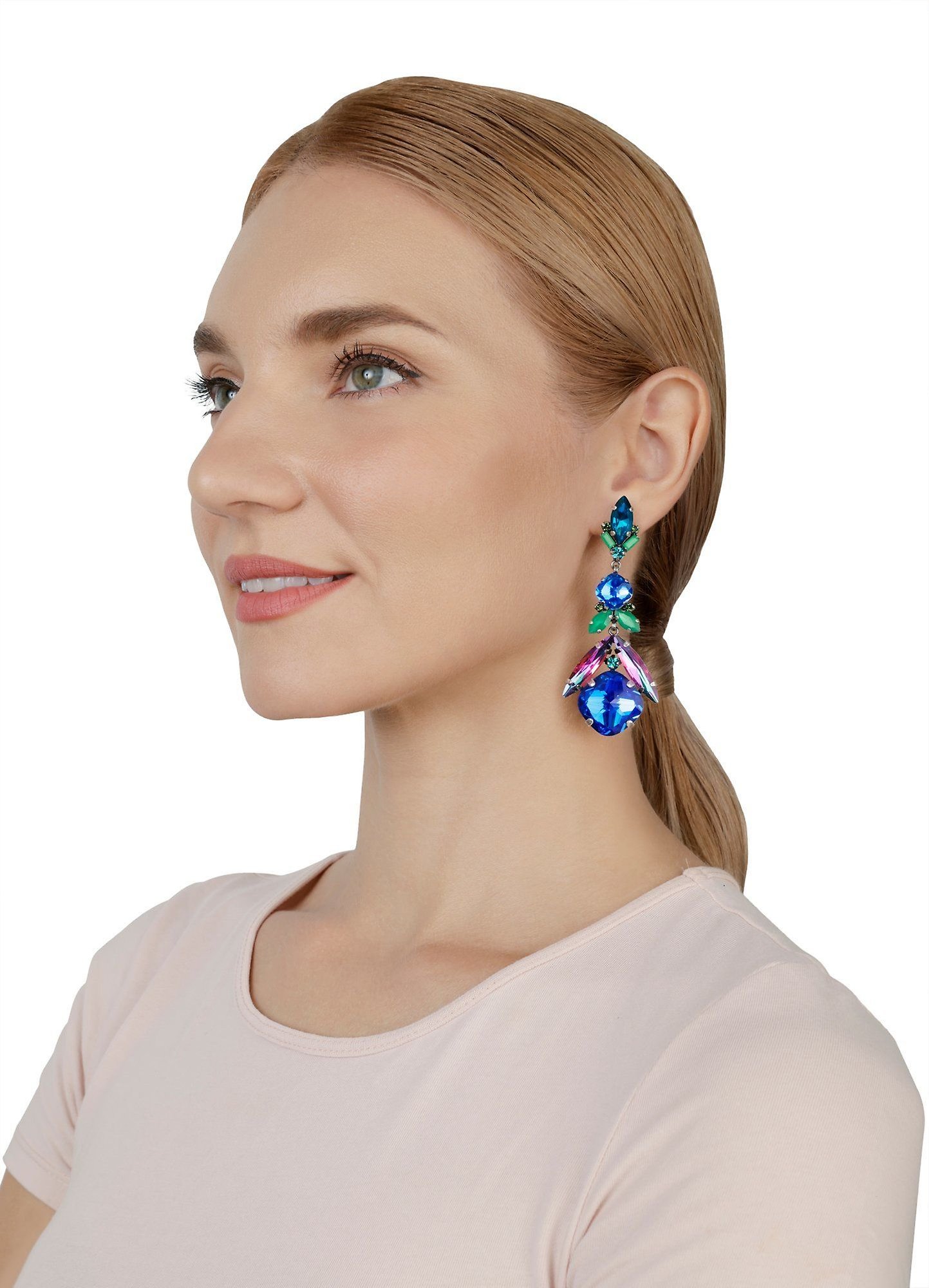 image for Earring Stud Dangling Artdecode Multi  