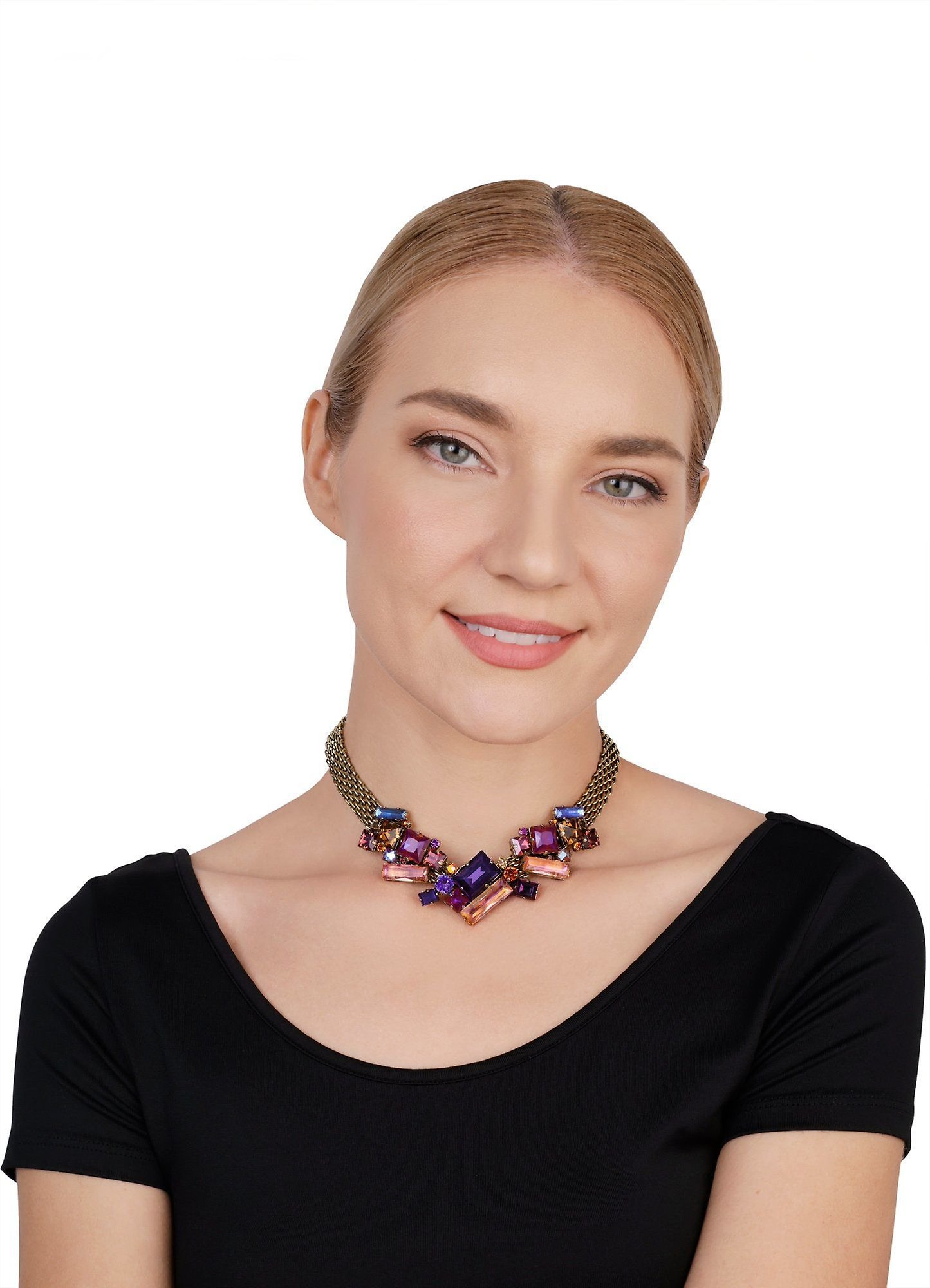 image pour Collier Straight to Las Vegas Marron / Lila  