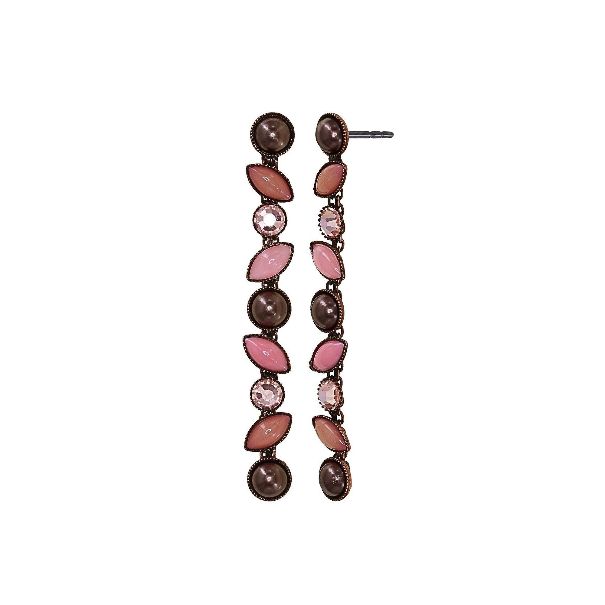 image for Earring Stud Dangling Margarita Pink  