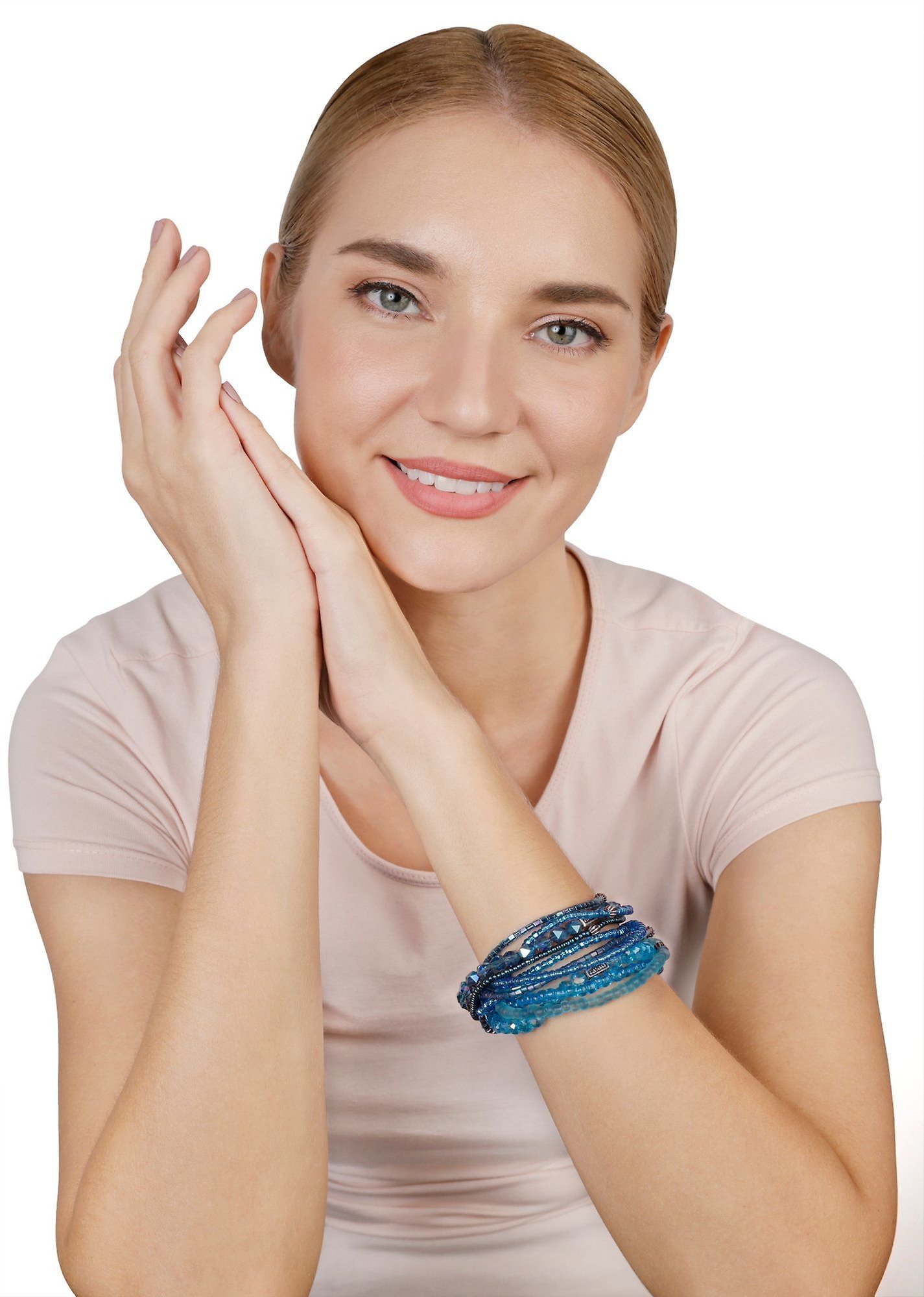 Bild für Armband elastisch Petit Glamour d´Afrique Hellblau  