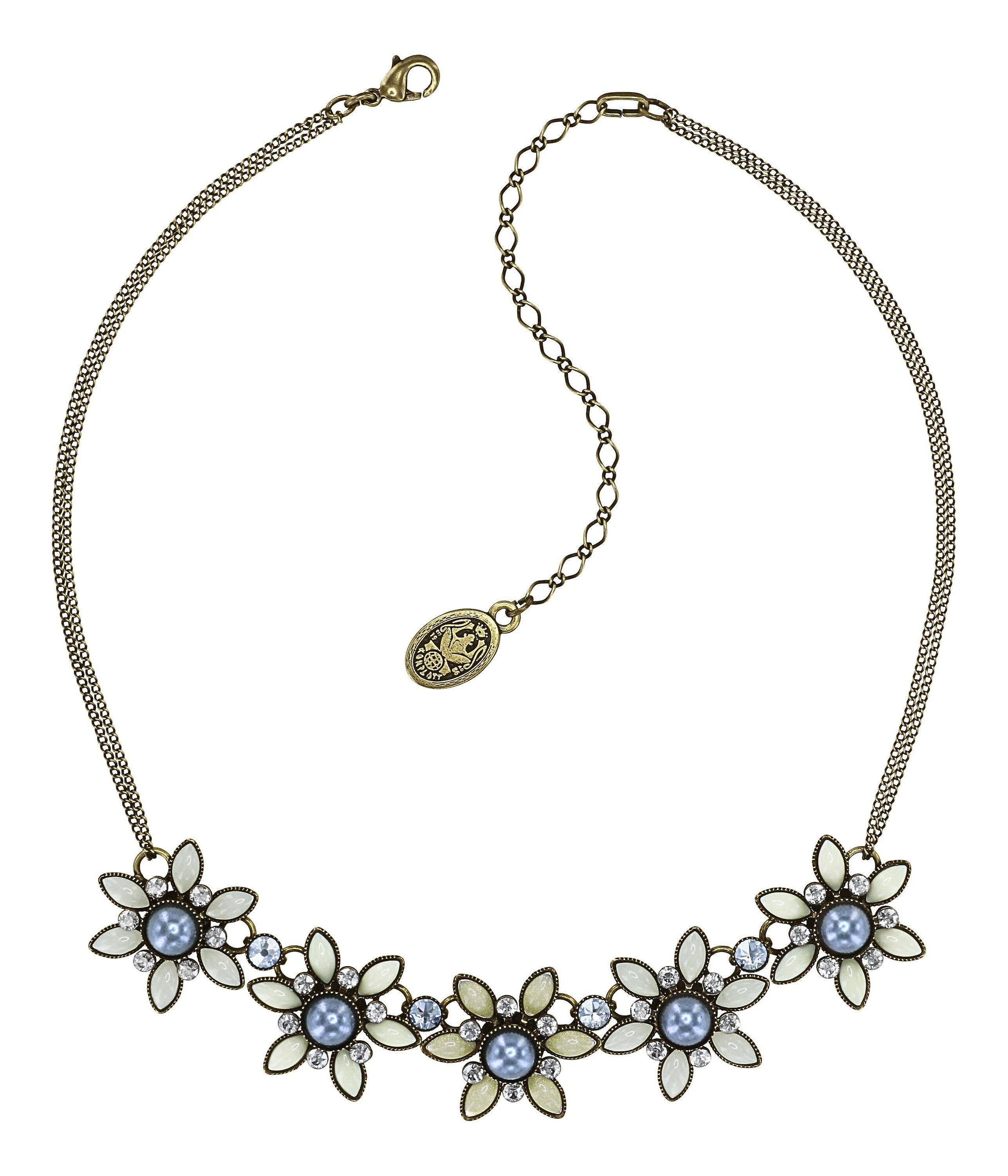 image for Necklace Margarita White / Grey  
