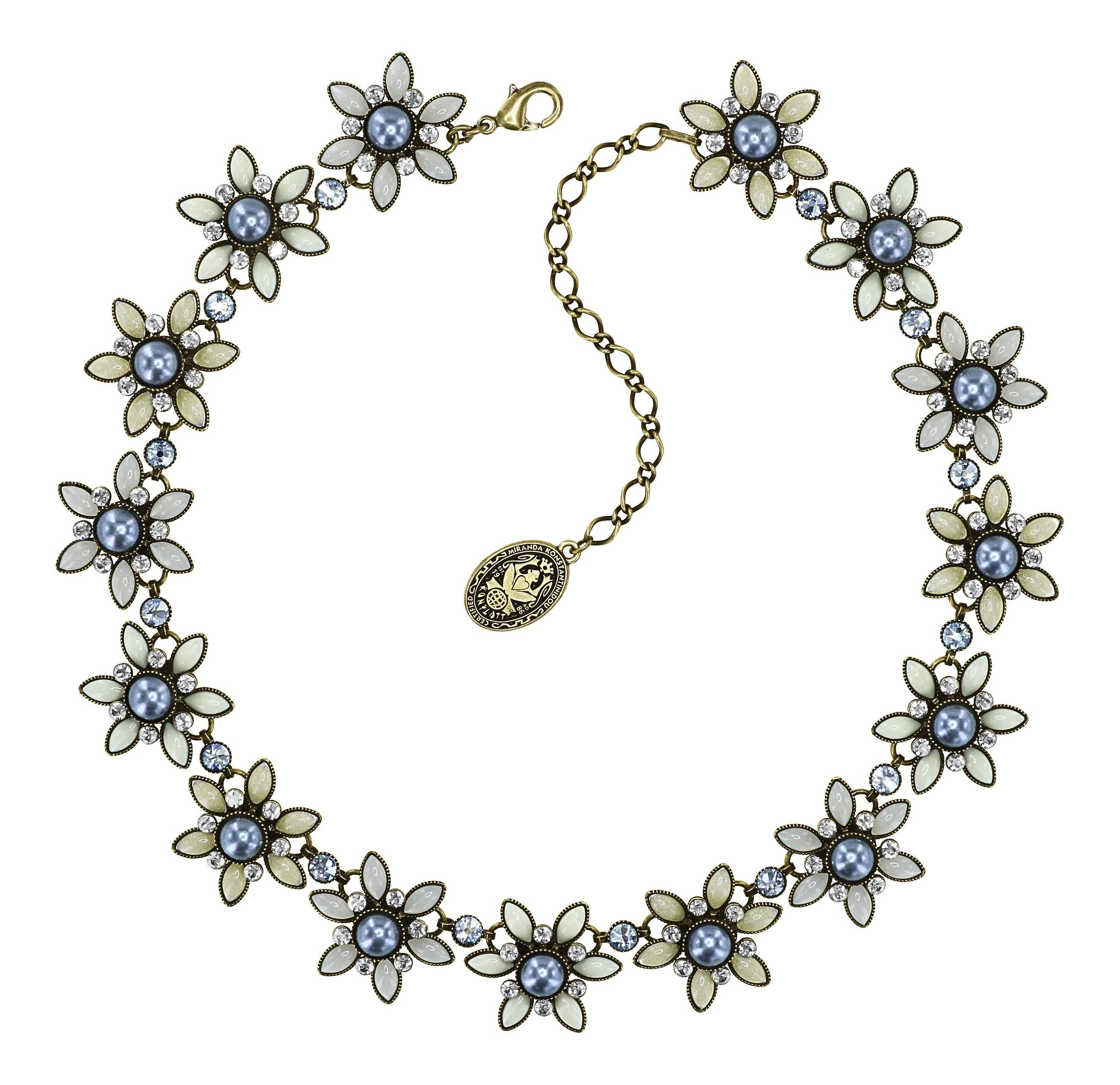 image for Necklace Margarita White / Grey  