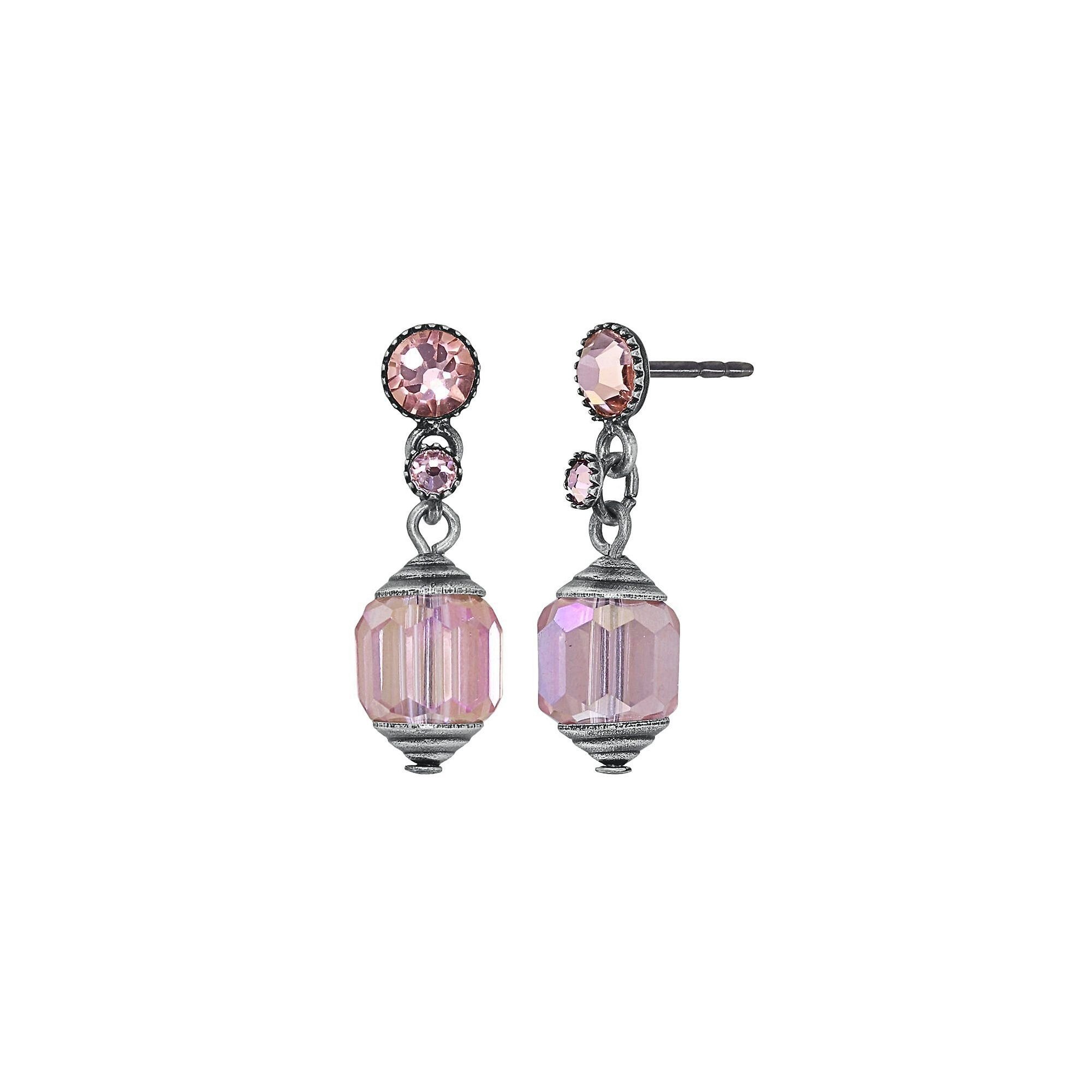 Bild für Ohrstecker baumelnd Crystal Snake Pink  