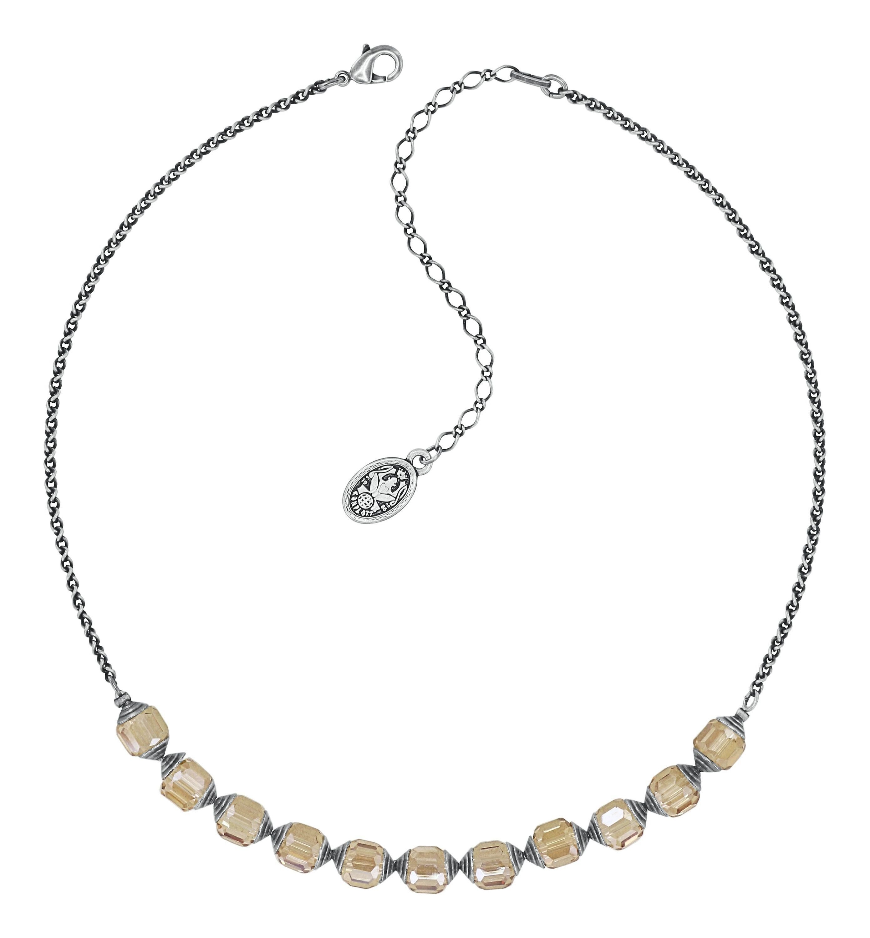 image for Necklace Crystal Snake Brown  
