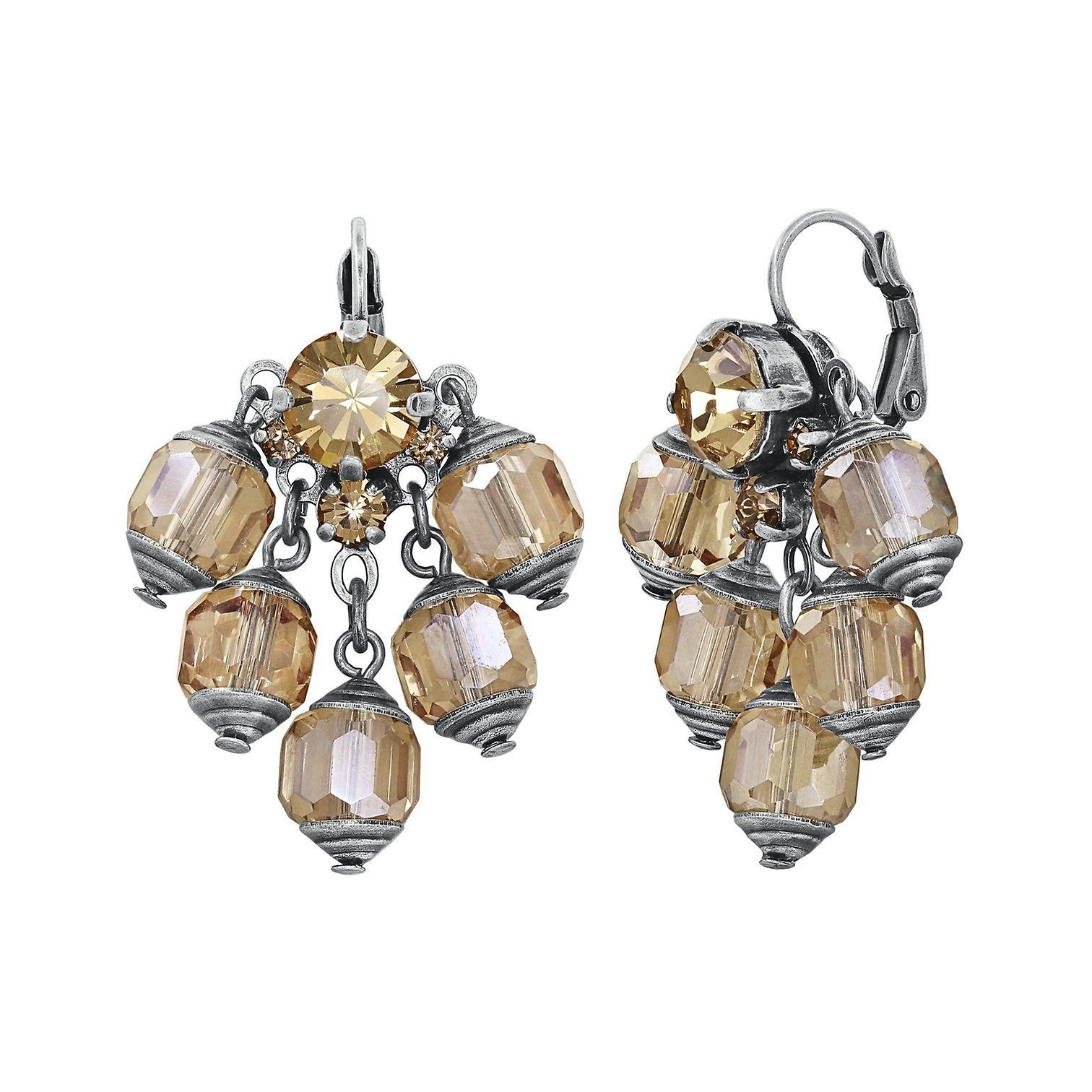 image pour Boucles d'oreilles Eurowire pendantes Crystal Snake Marron  