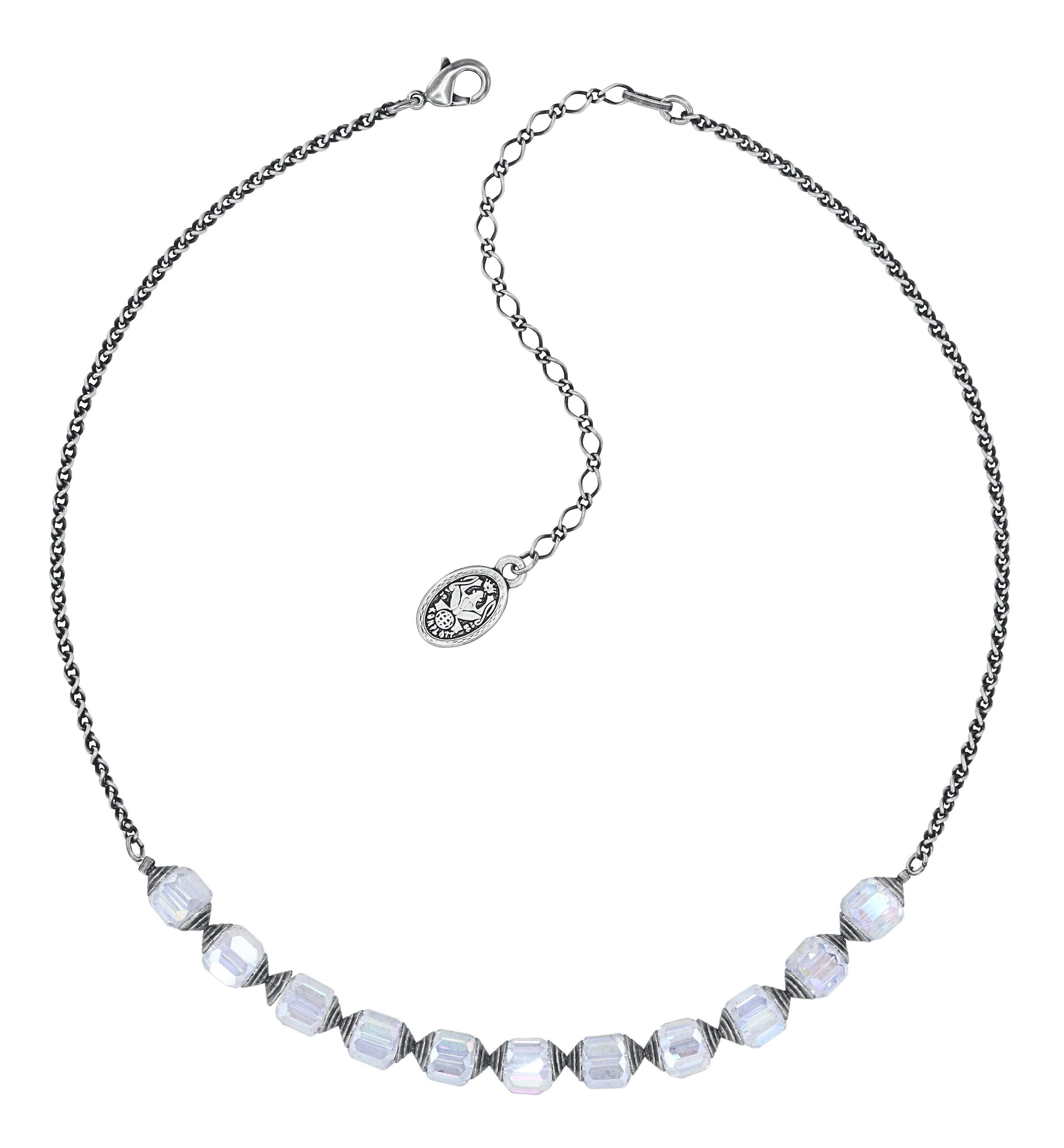 image for Necklace Crystal Snake White  