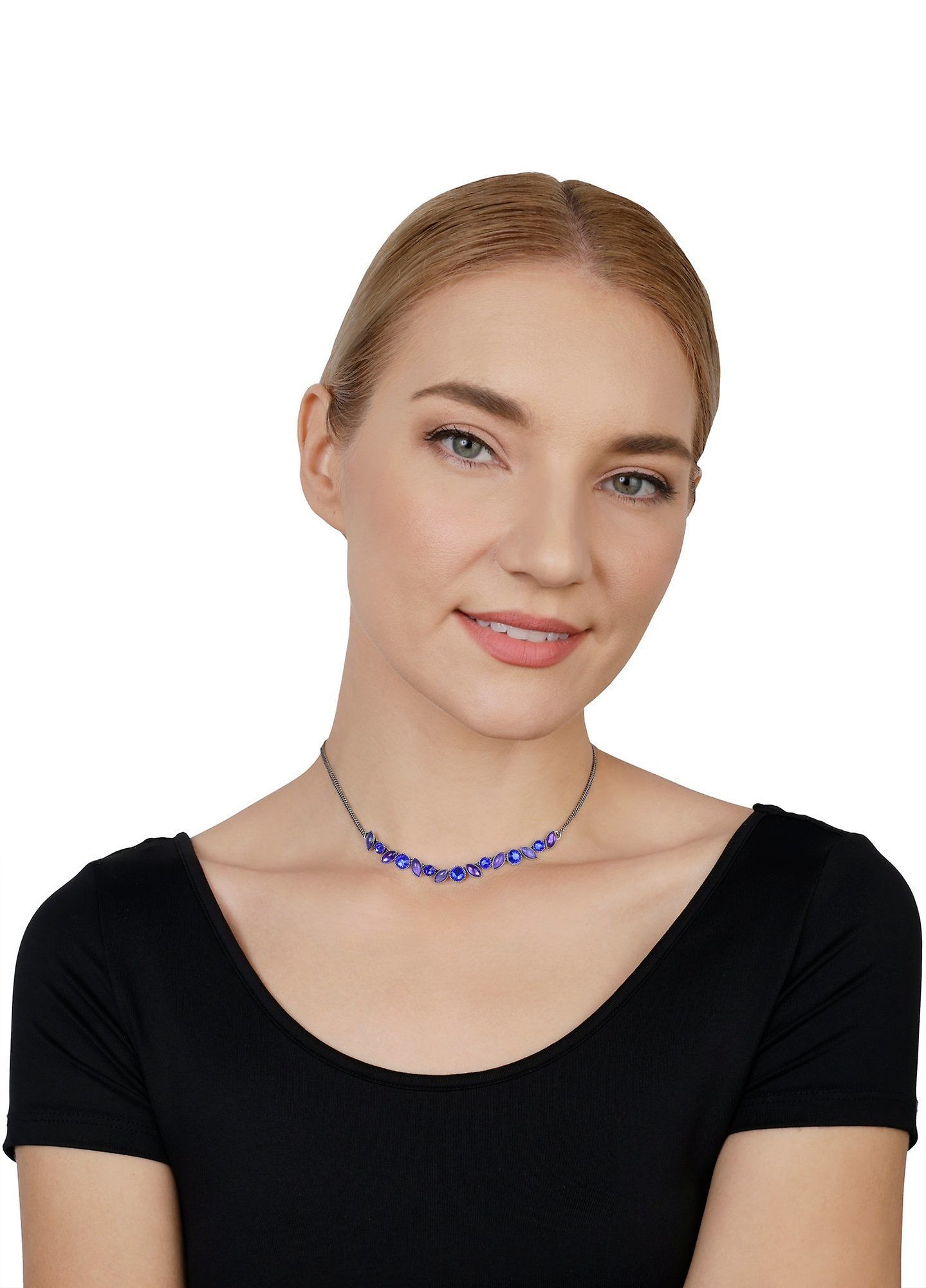 image for Necklace Margarita Blue / Lila  