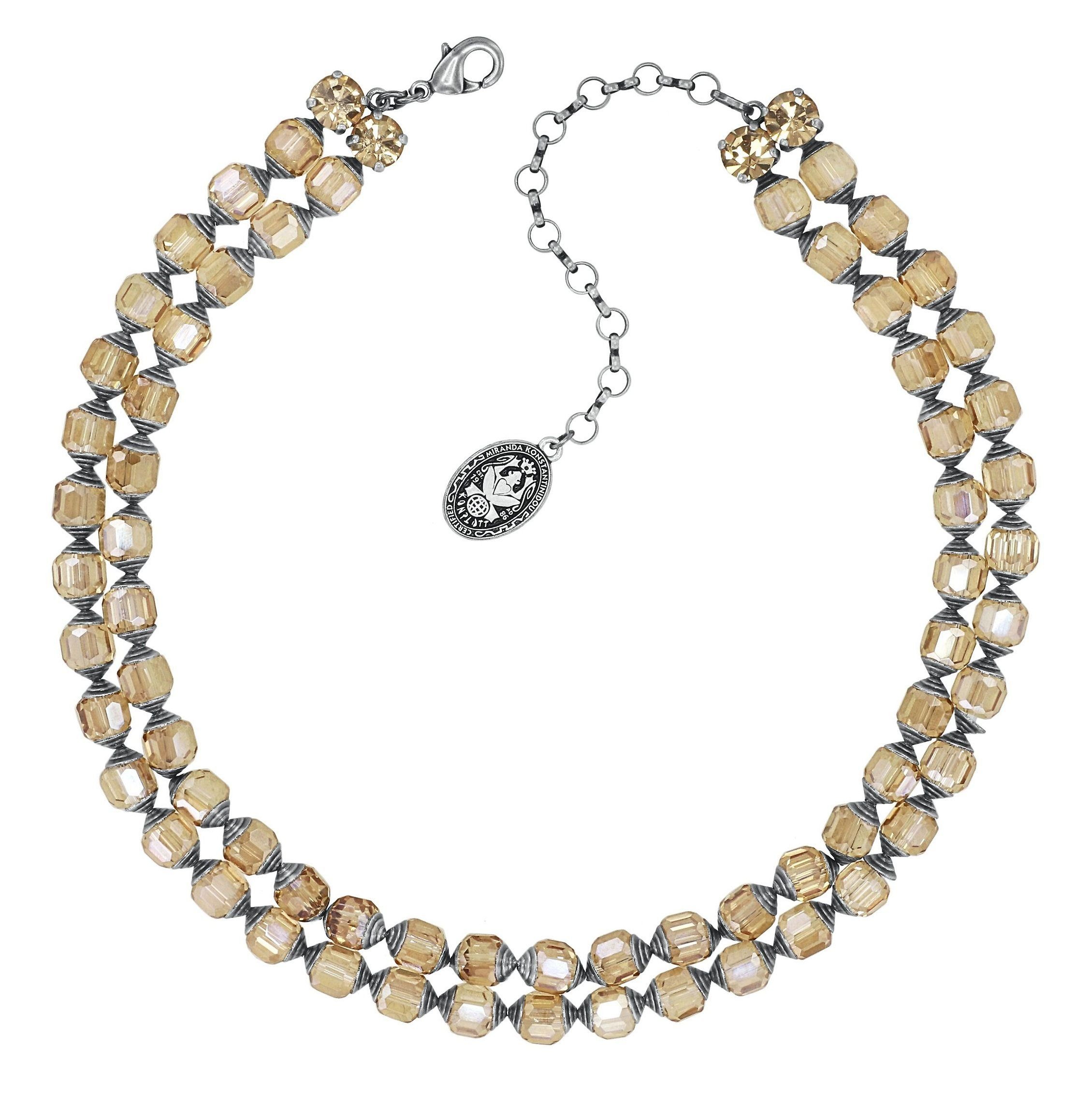 image pour Collier Crystal Snake Marron  