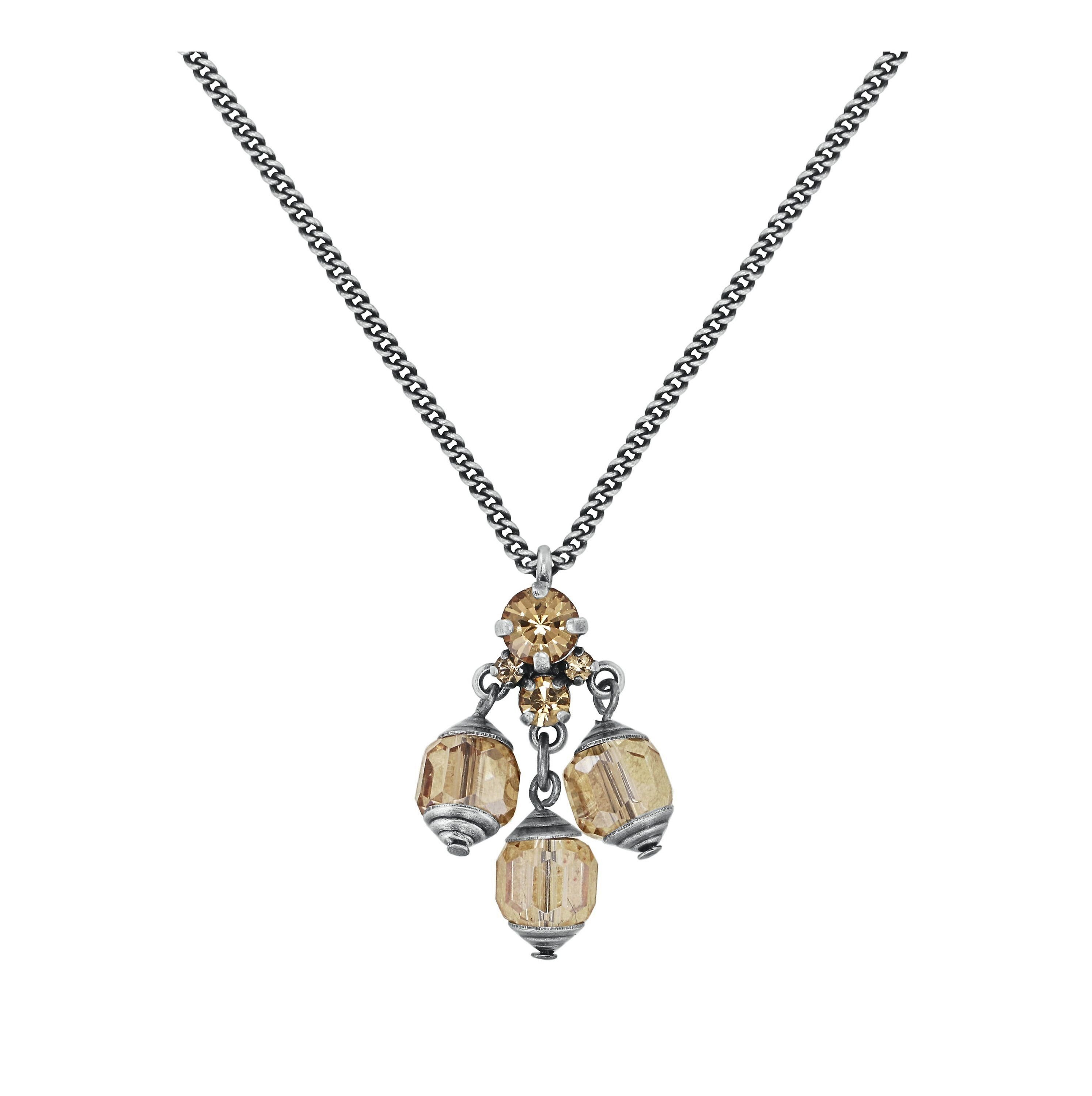 image pour Collier pendant Crystal Snake Marron  