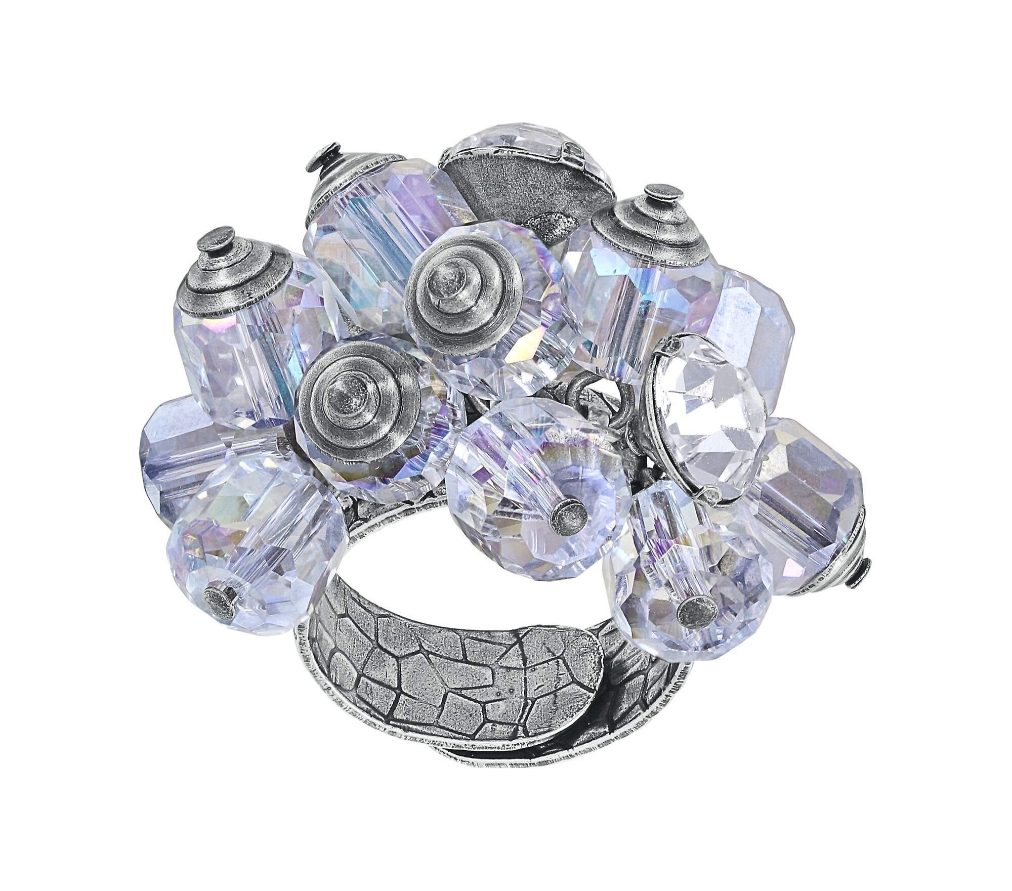 Bild für Ring Crystal Snake Weiß  