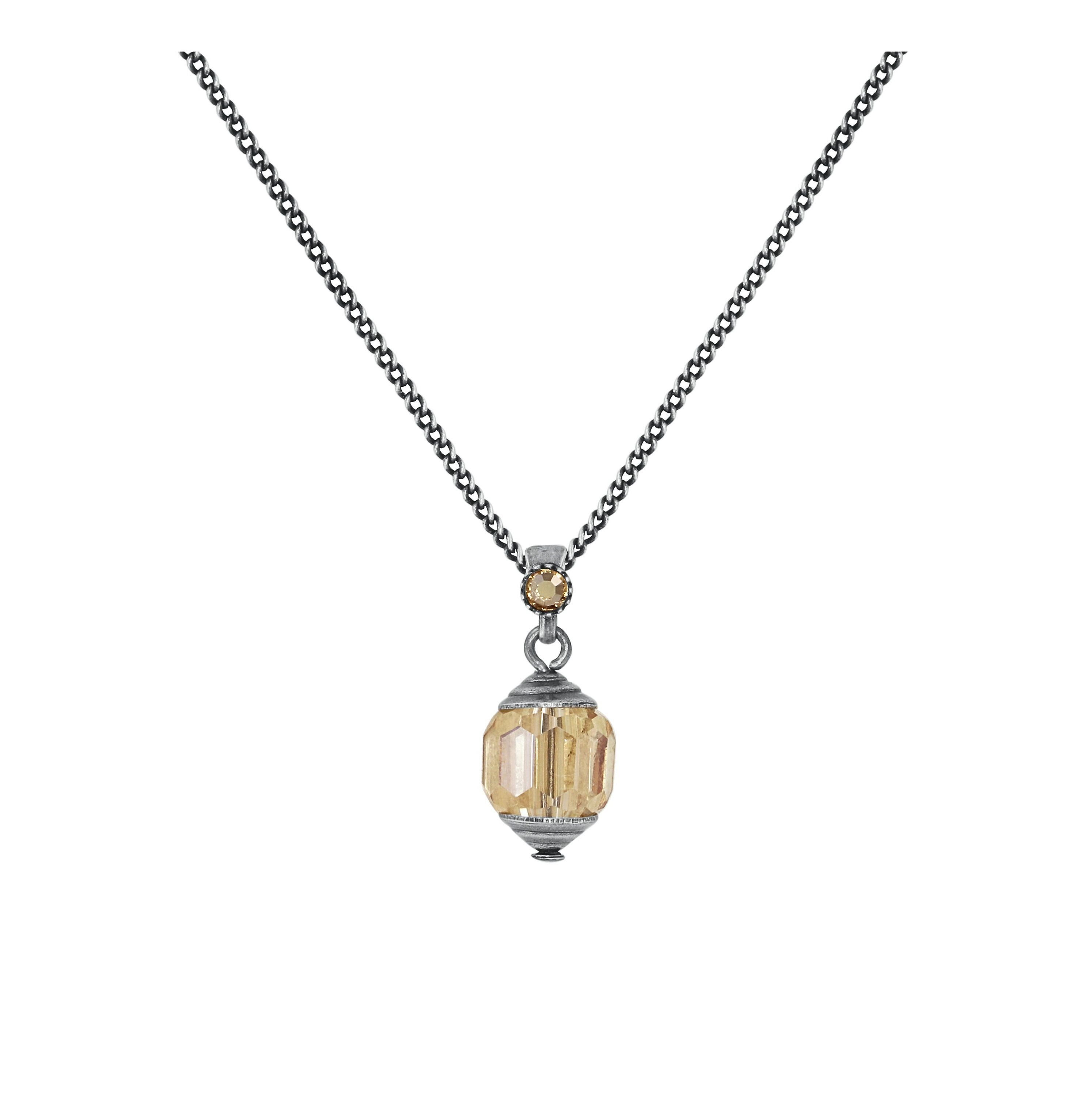 Bild für Halskette mit Anh&auml;nger Crystal Snake Braun  