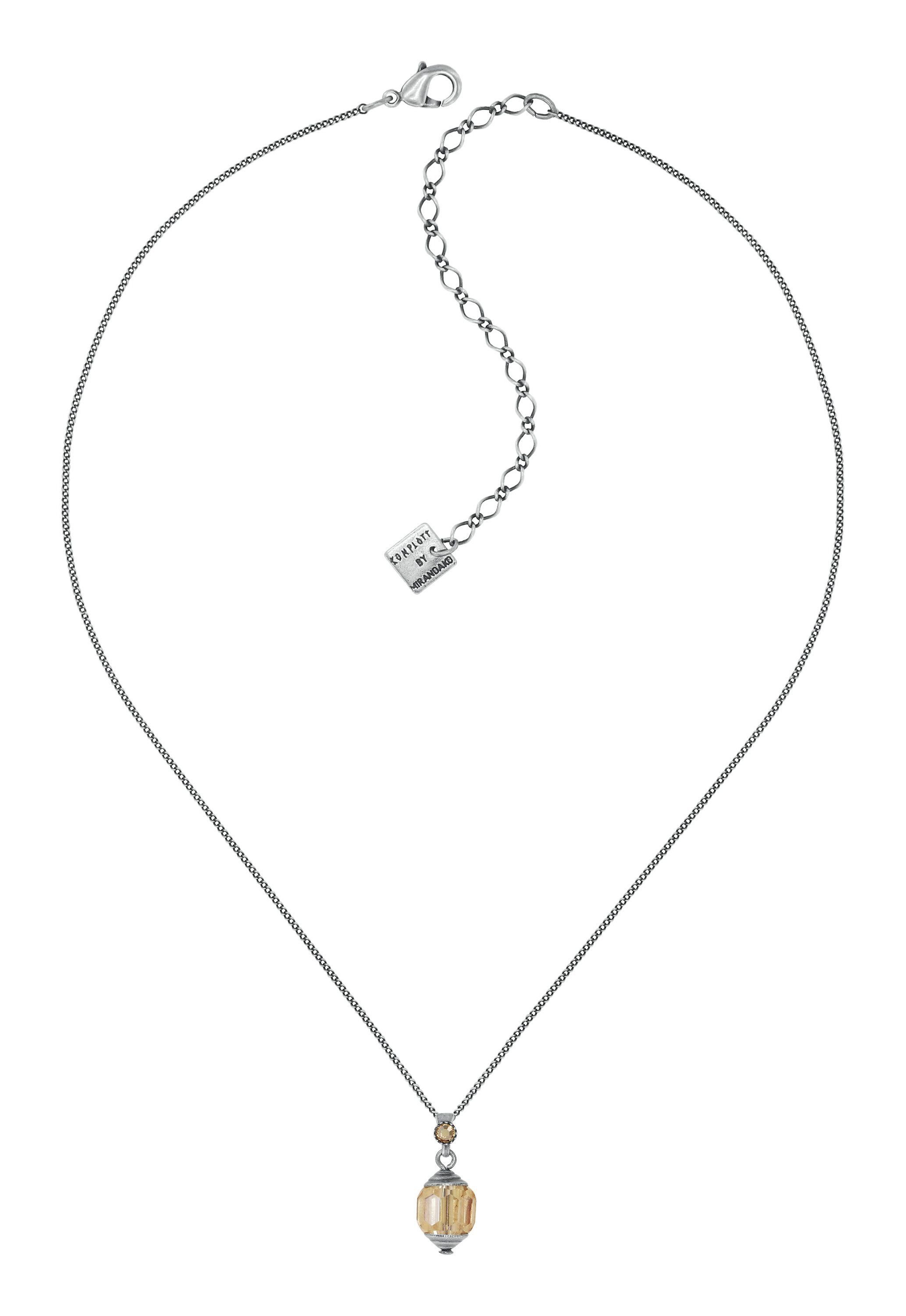 Bild für Halskette mit Anhänger Crystal Snake Braun  