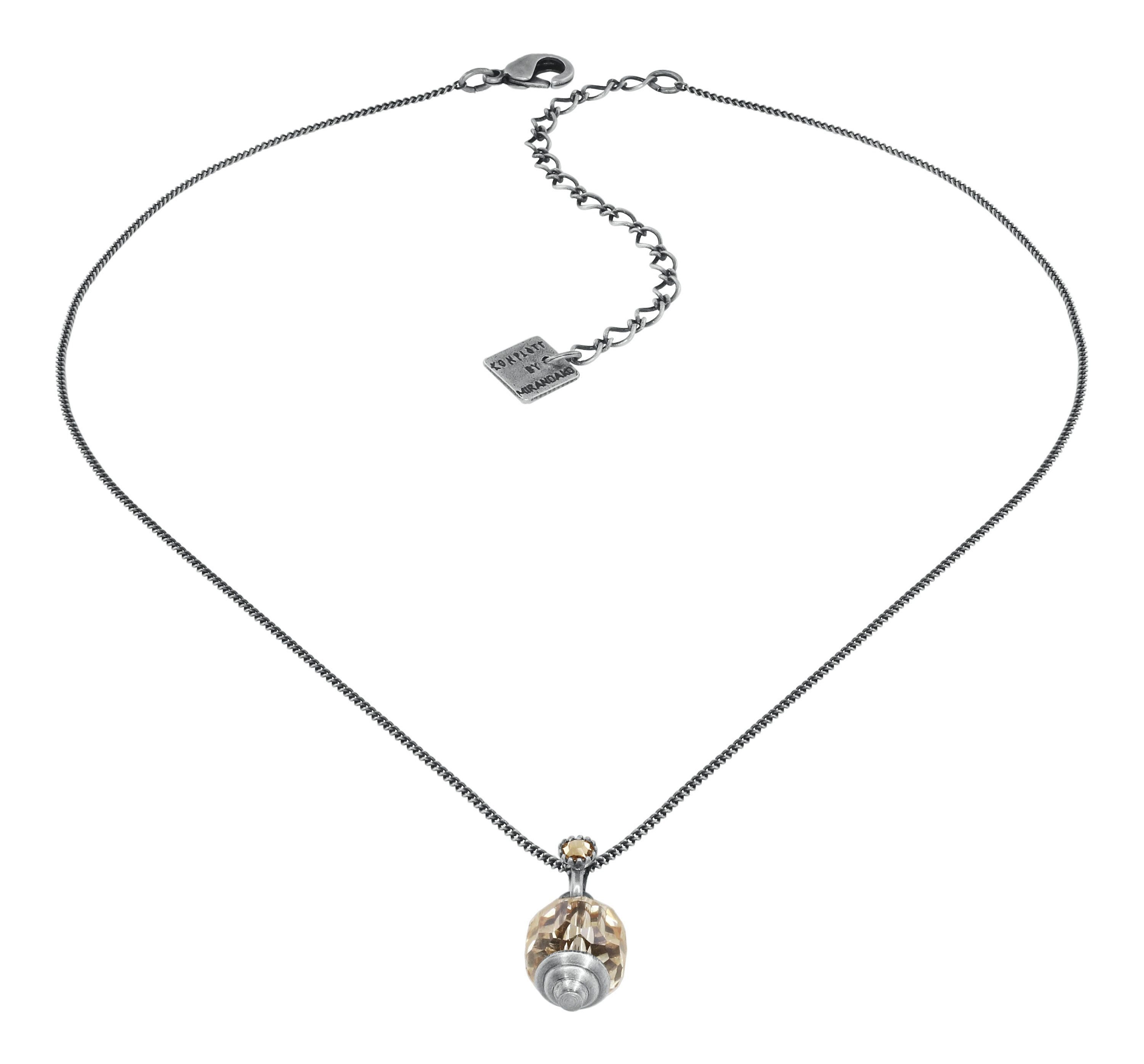 Bild für Halskette mit Anhänger Crystal Snake Braun  