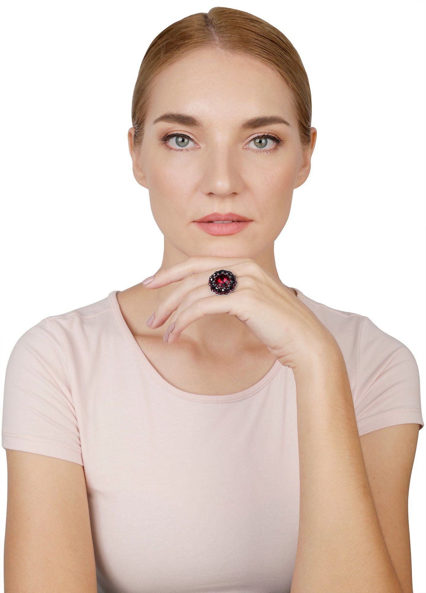 image pour Anneau Soft Temptations Noir / Rouge  