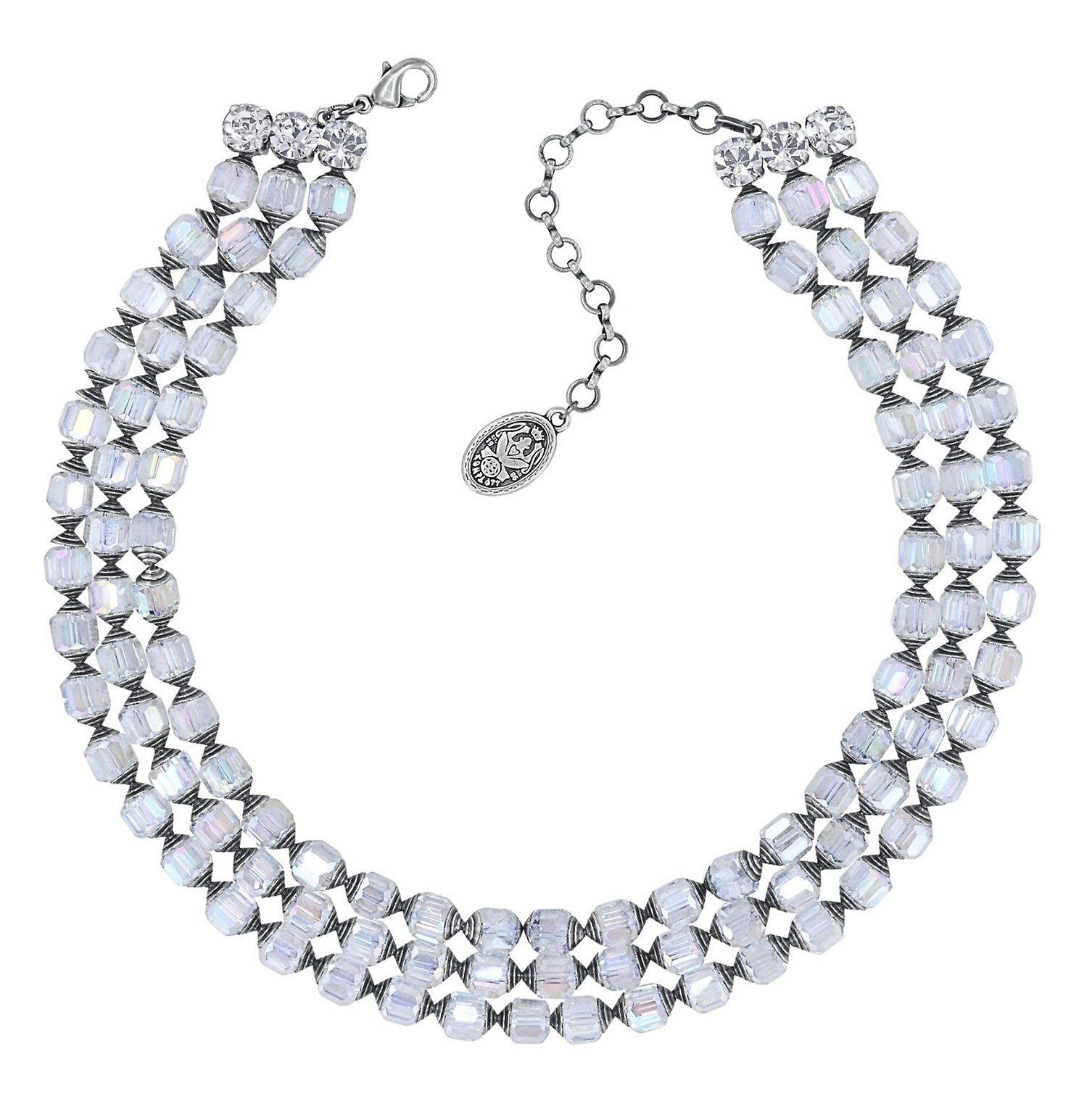 image for Necklace Crystal Snake White  