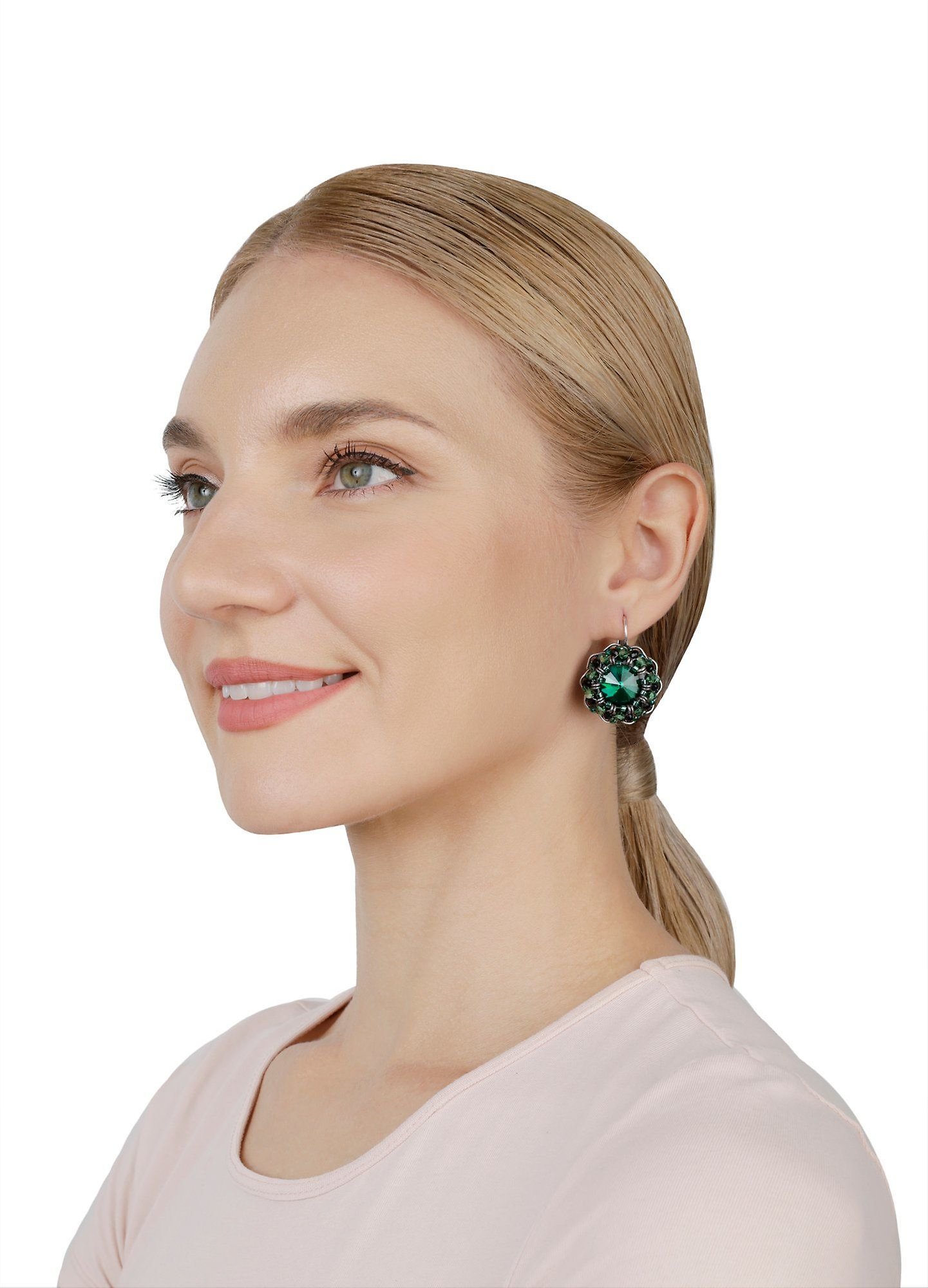image for Earring Eurowire Soft Temptations Black / Green  