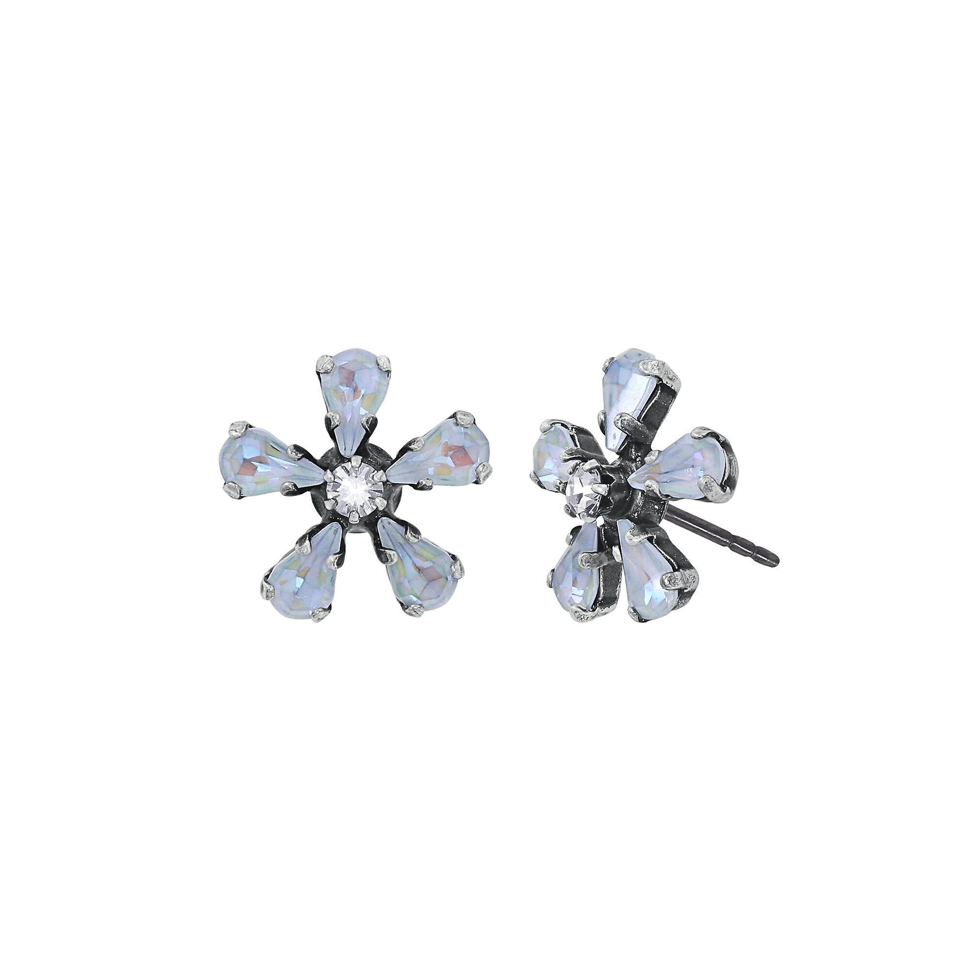 image for Earring Stud Twisted Blossom White  size XS