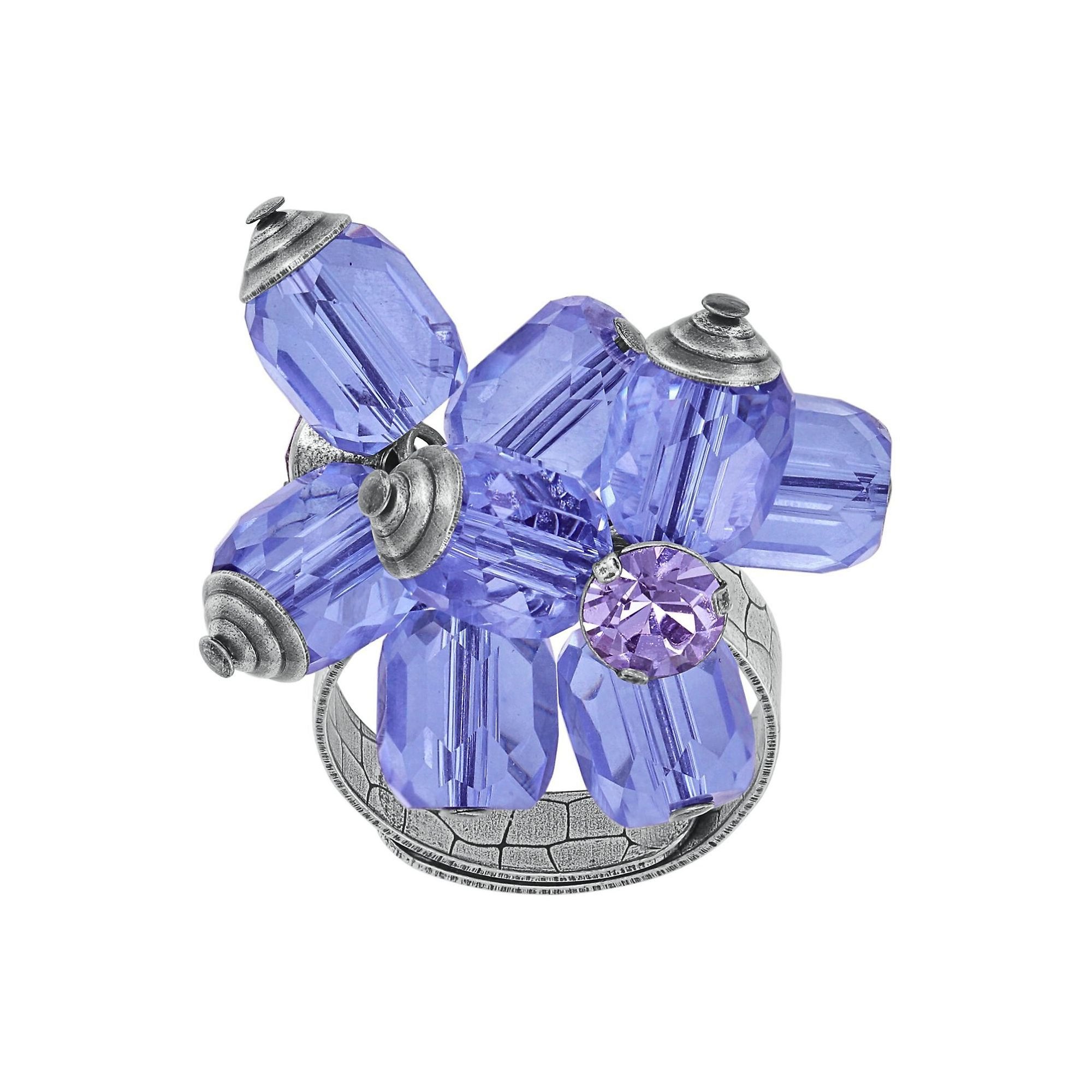image pour Anneau Crystal Snake Bleu / Lila  