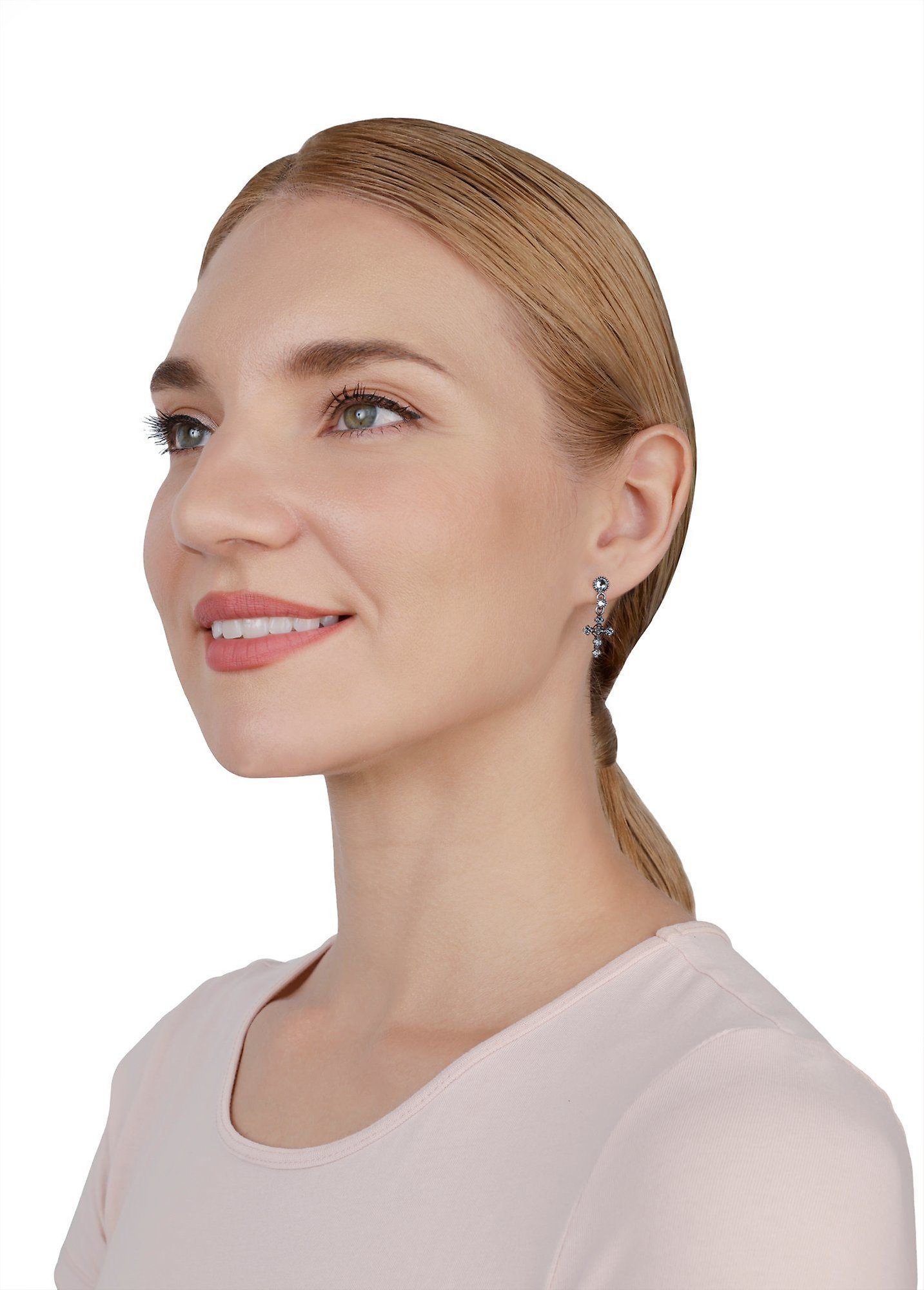 image pour Clou d'oreille pendant Soft Temptations Noir / Vert  