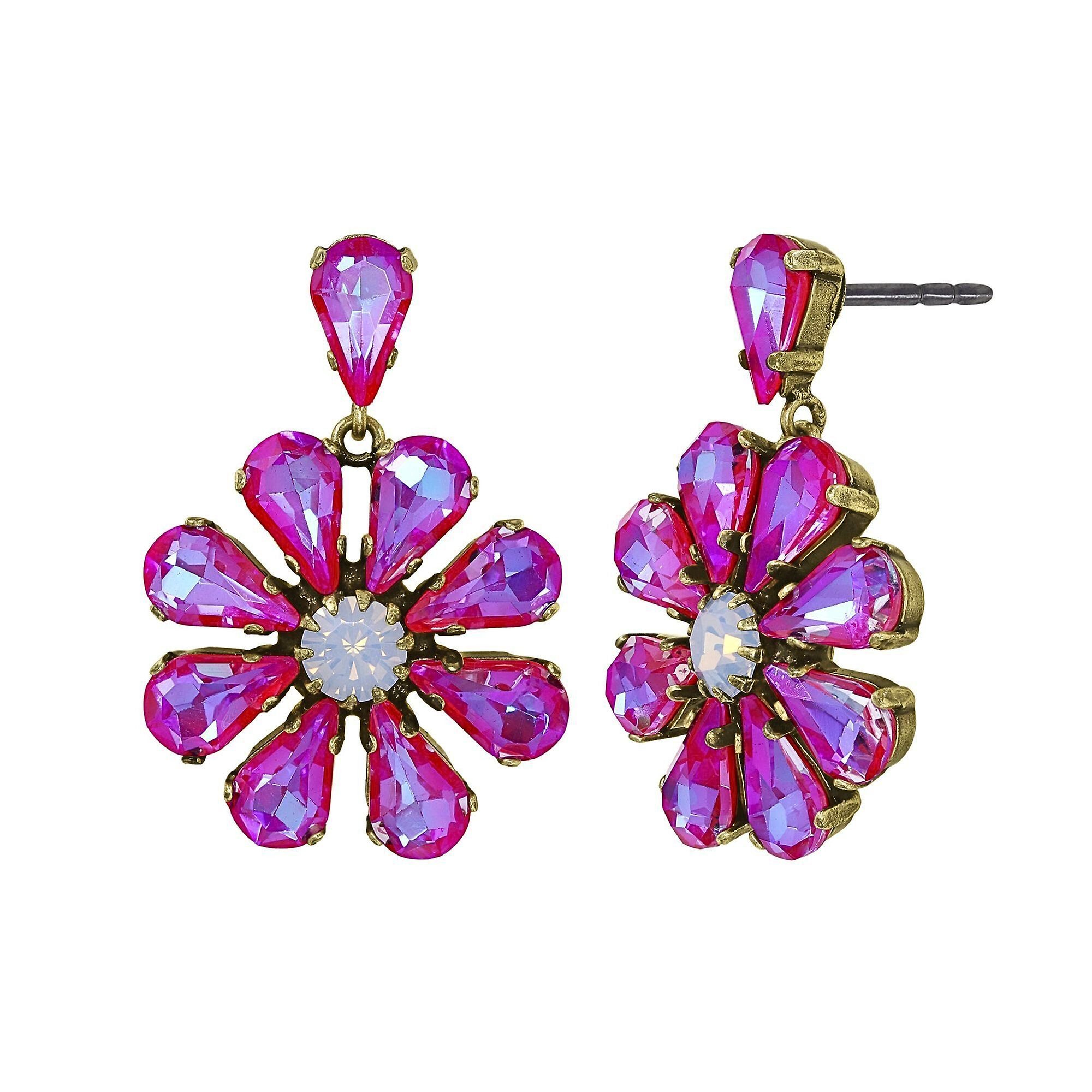 Bild für Ohrstecker baumelnd Twisted Blossom Multi  Größe L