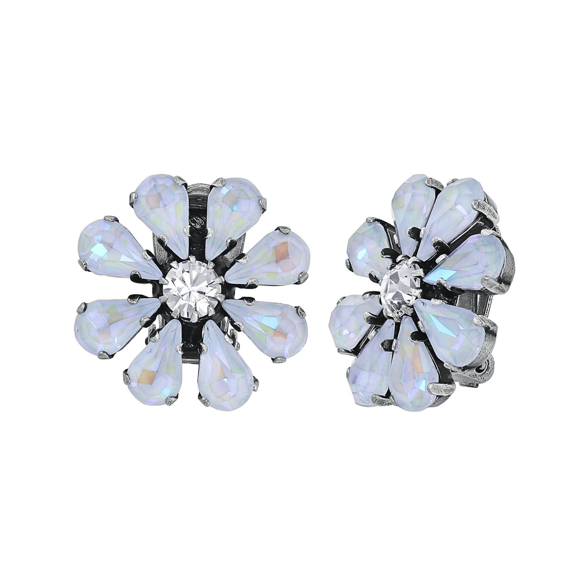 image for Earring Clip Twisted Blossom White  size L