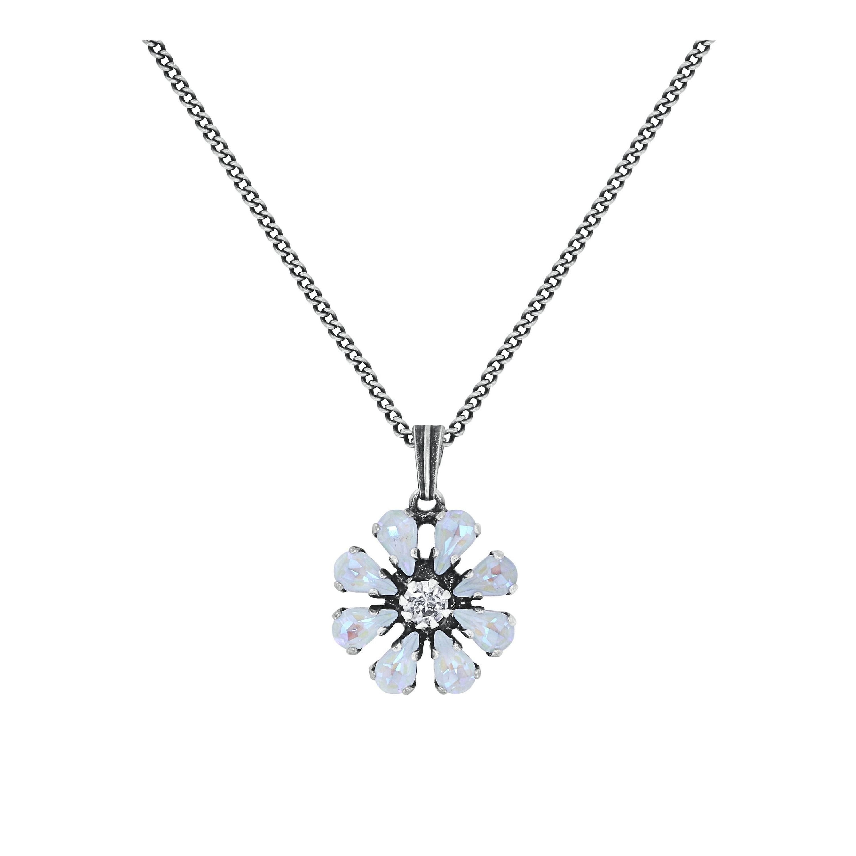 image for Necklace Pendant Twisted Blossom White  size S