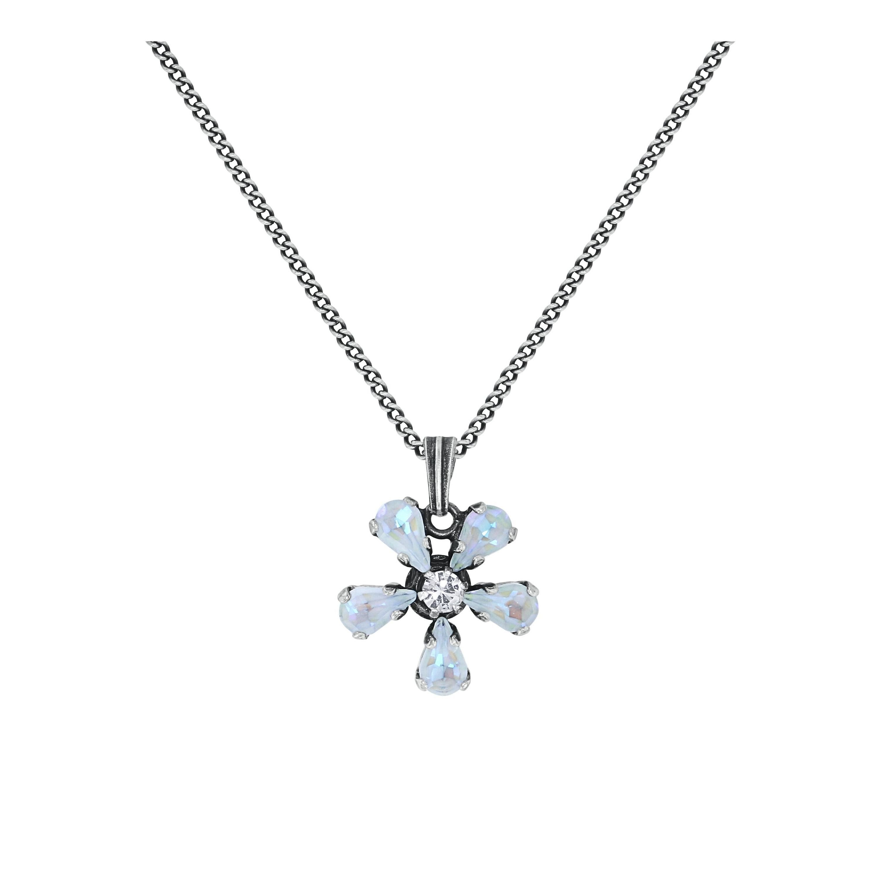 image for Necklace Pendant Twisted Blossom White  size XS