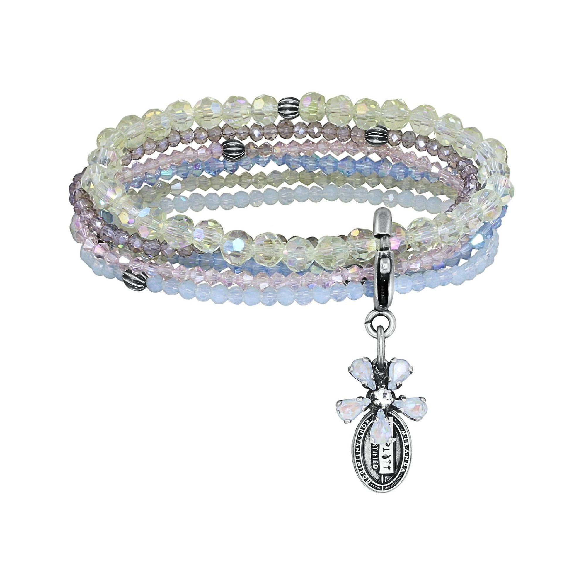 Bild für Armband elastisch Twisted Blossom Weiß  