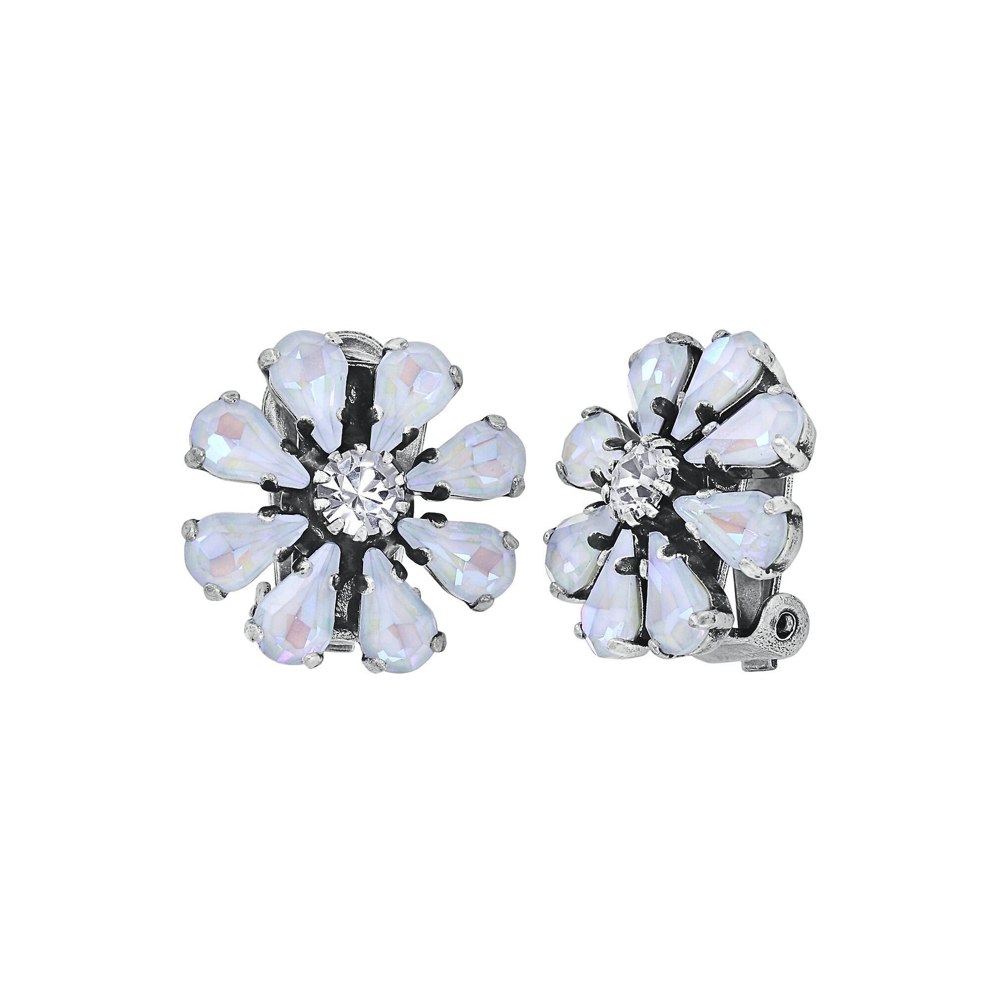 image for Earring Clip Twisted Blossom White  size M
