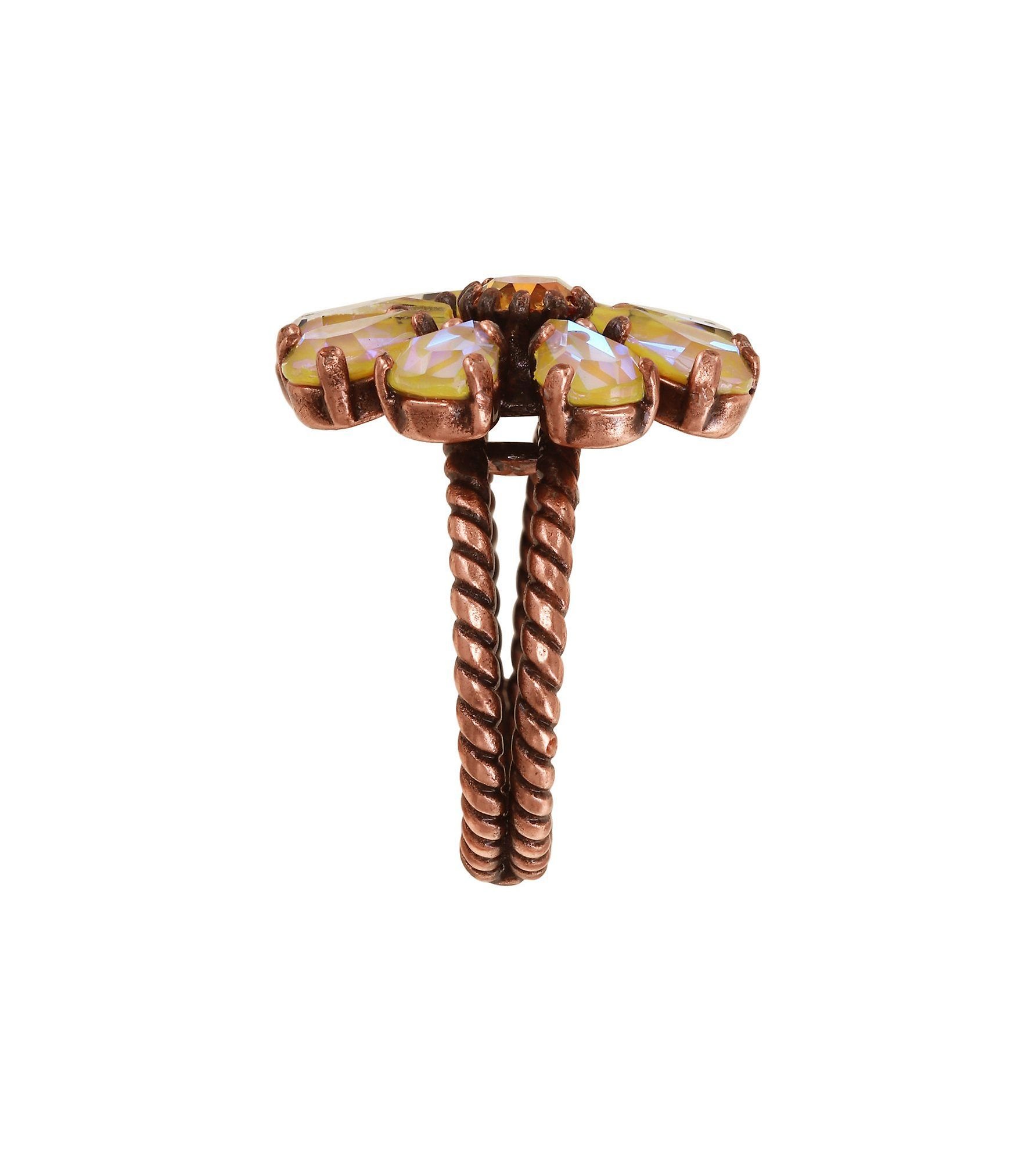 image for Ring Twisted Blossom pink/yellow  size M