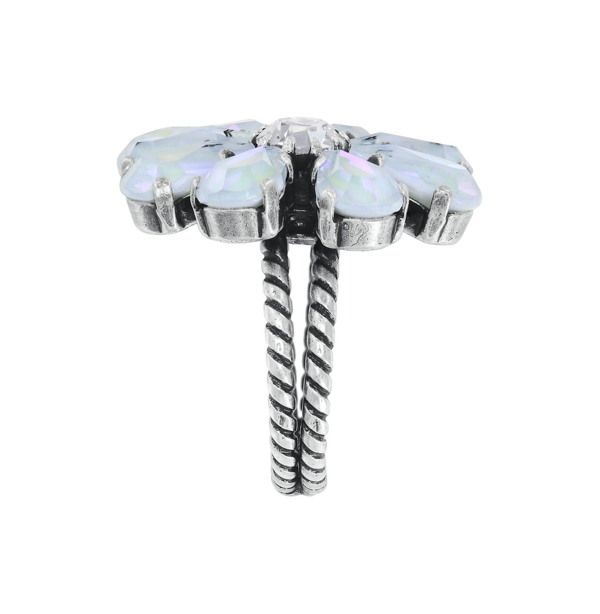 image for Ring Twisted Blossom White  size L